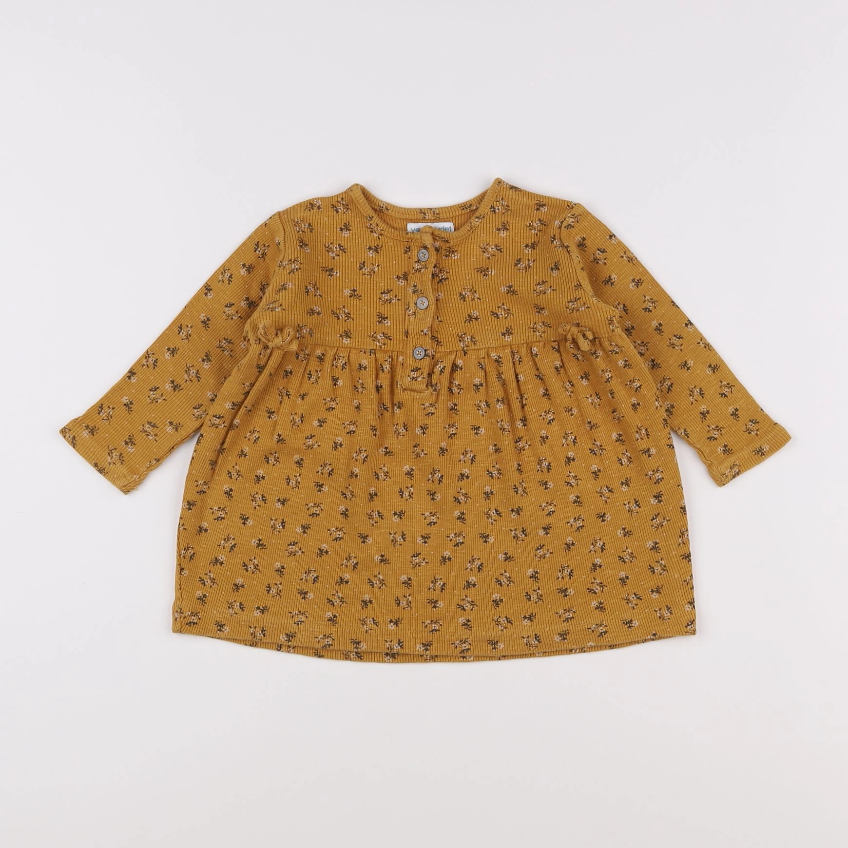 Vertbaudet - robe jaune - 18 mois