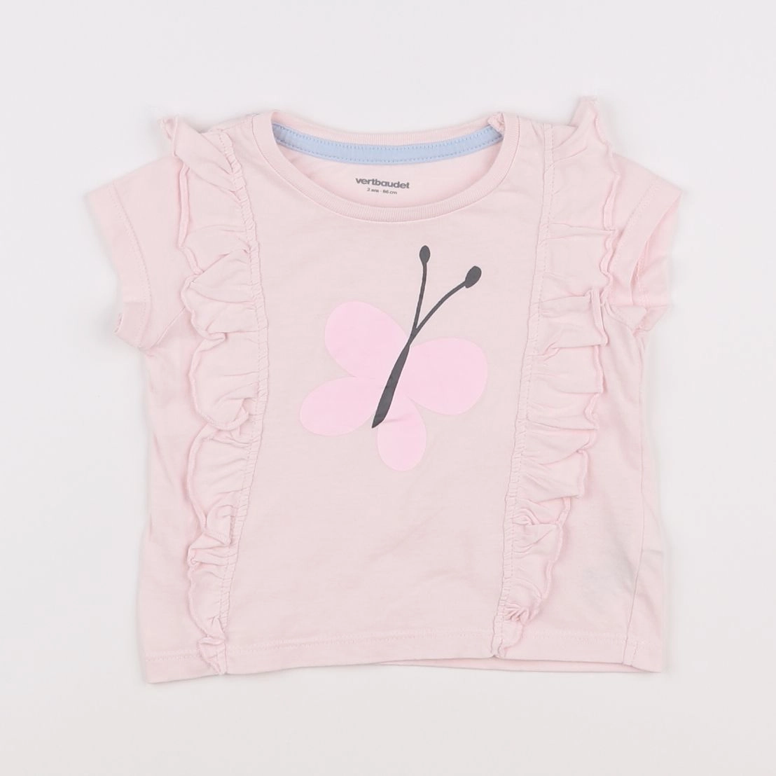 Vertbaudet - tee-shirt rose - 2 ans