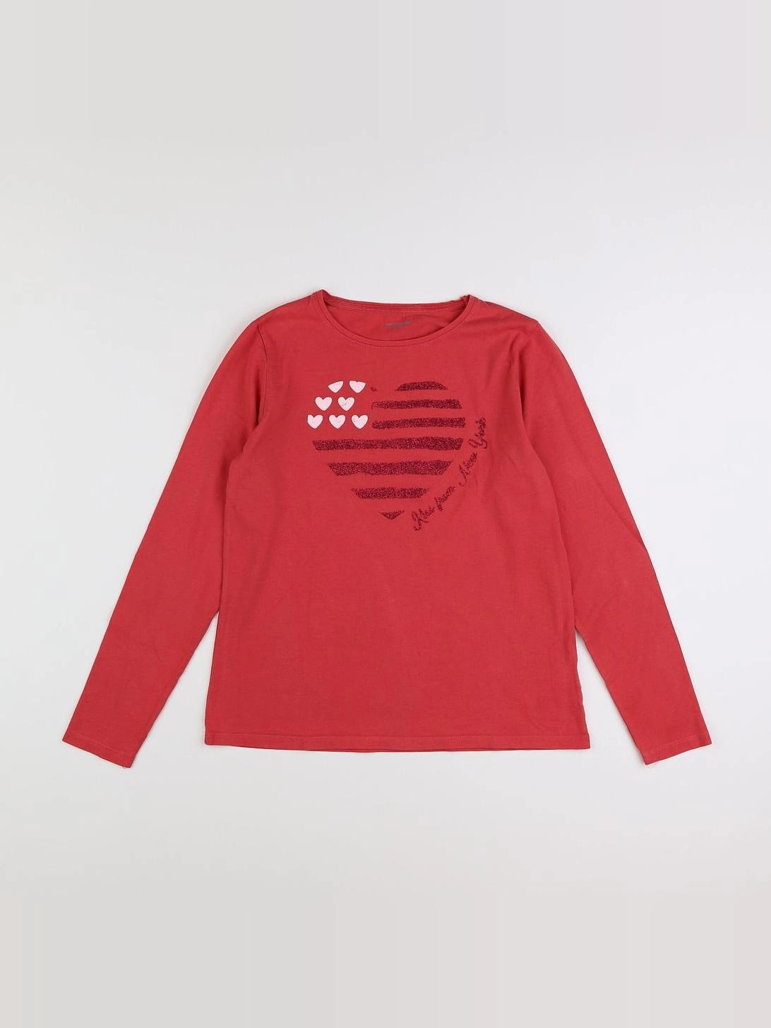 Vertbaudet - tee-shirt rouge - 14 ans