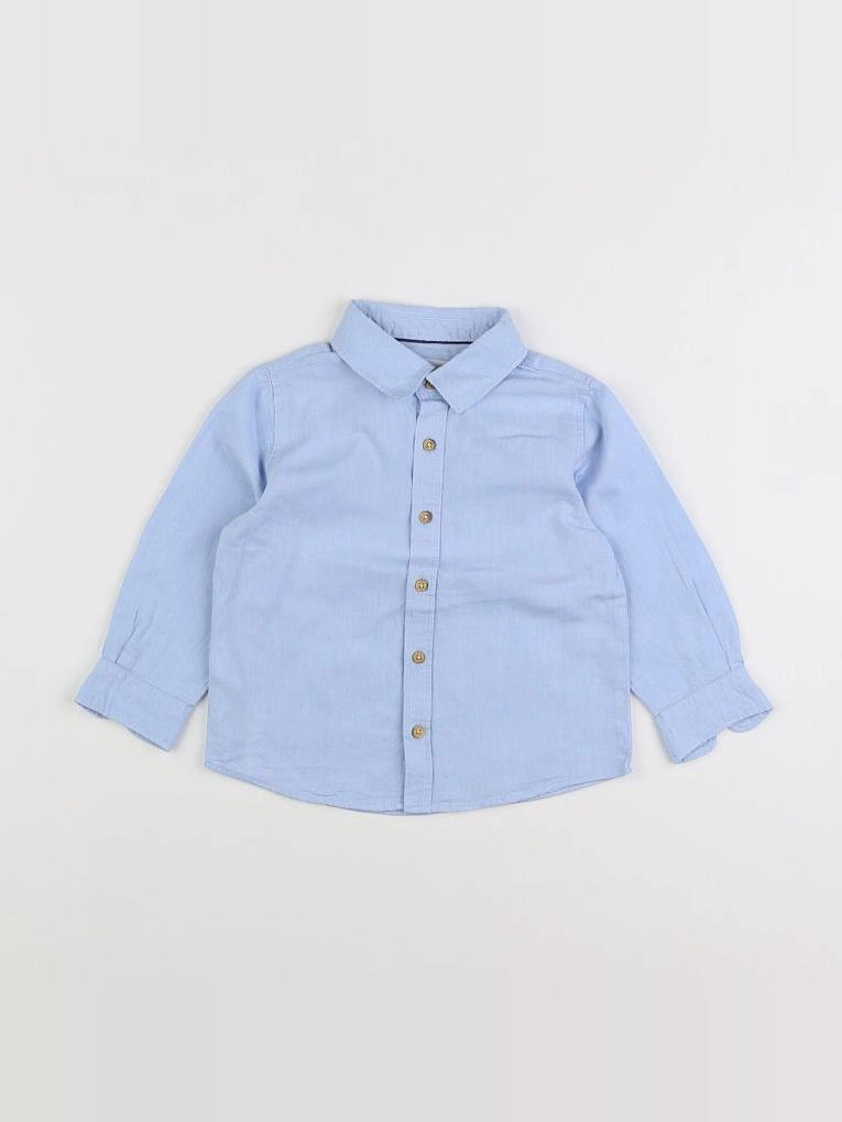 Mango - chemise bleu - 18 mois à 2 ans