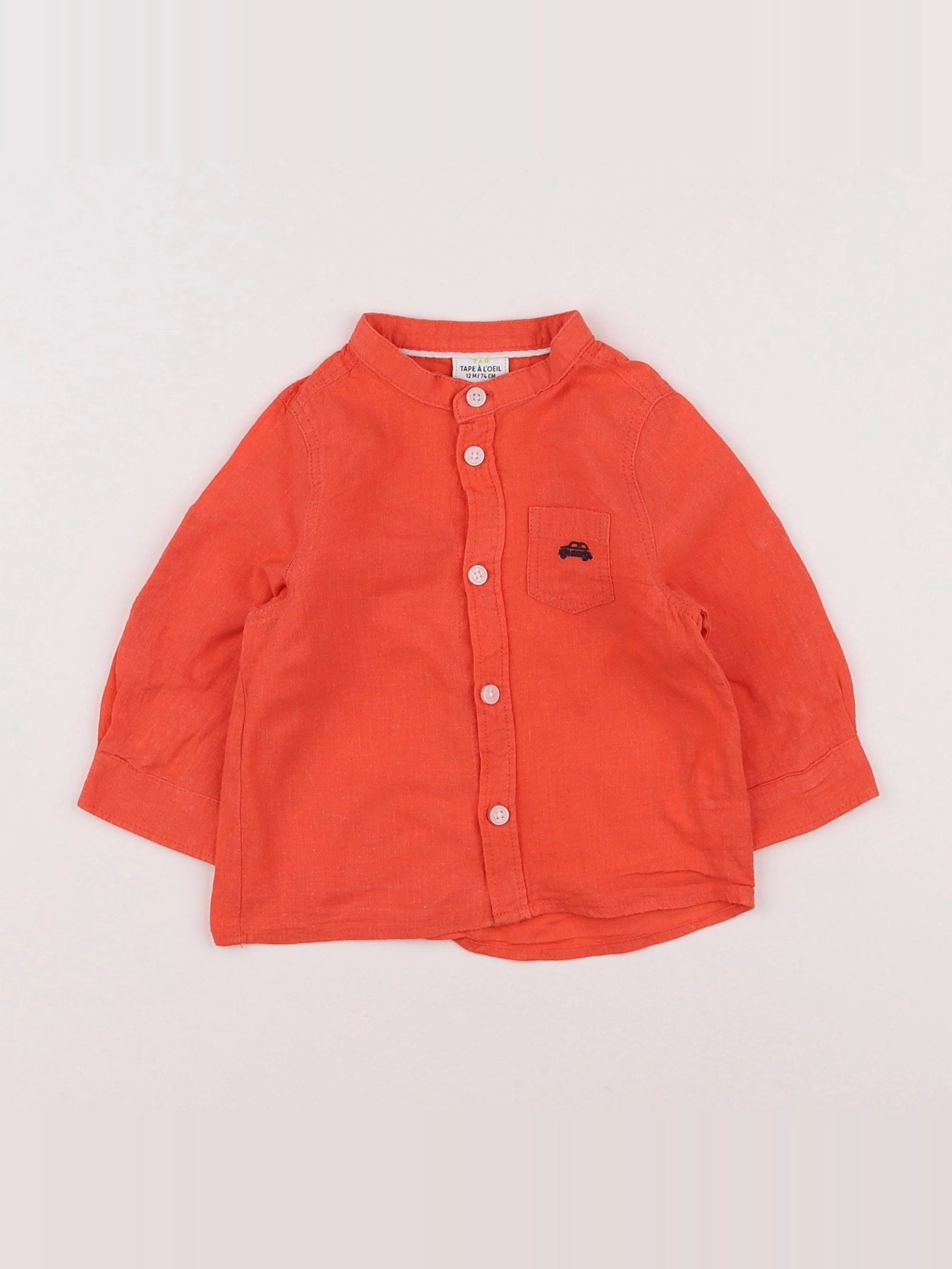 Tape à l'oeil - chemise rouge - 12 mois