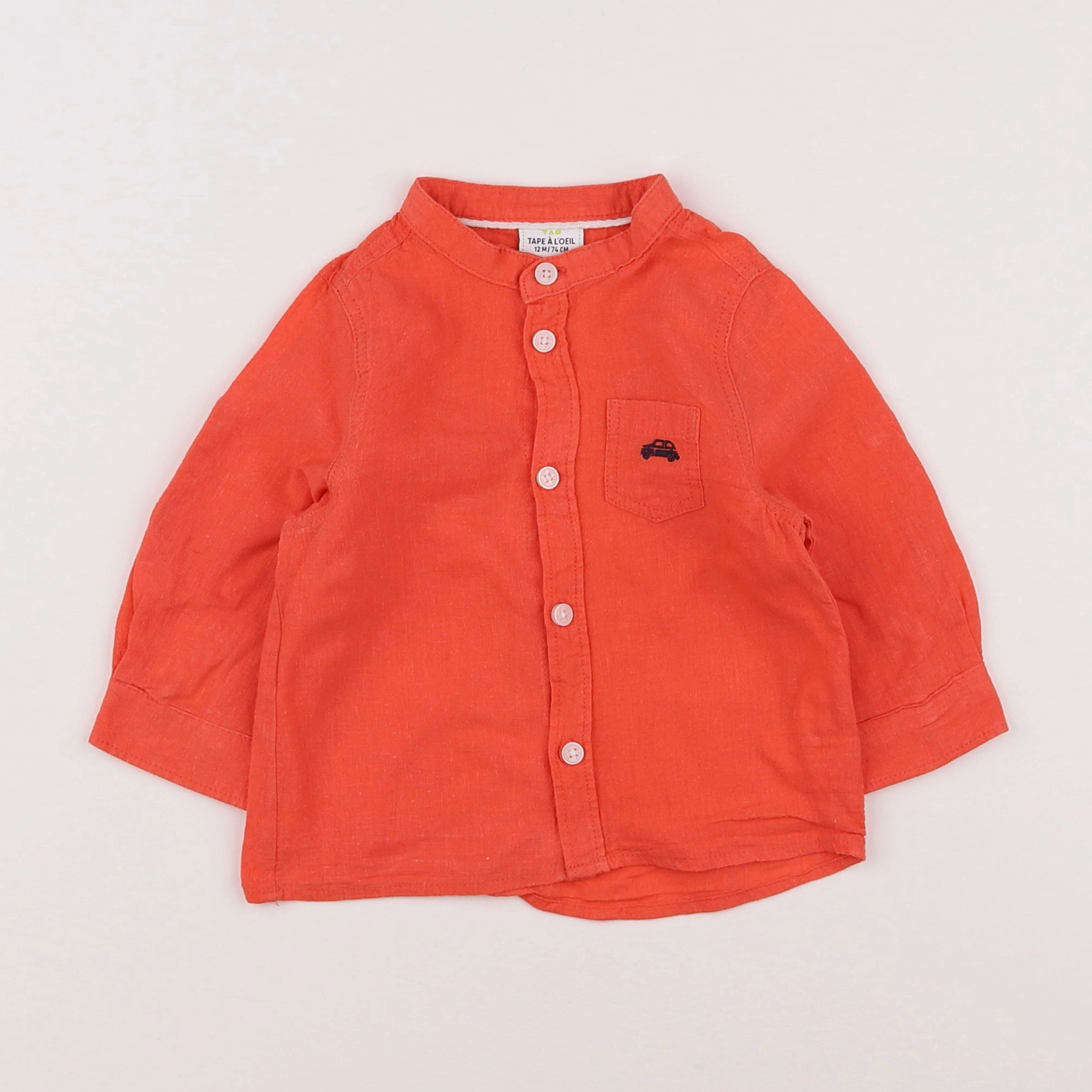Tape à l'oeil - chemise rouge - 12 mois