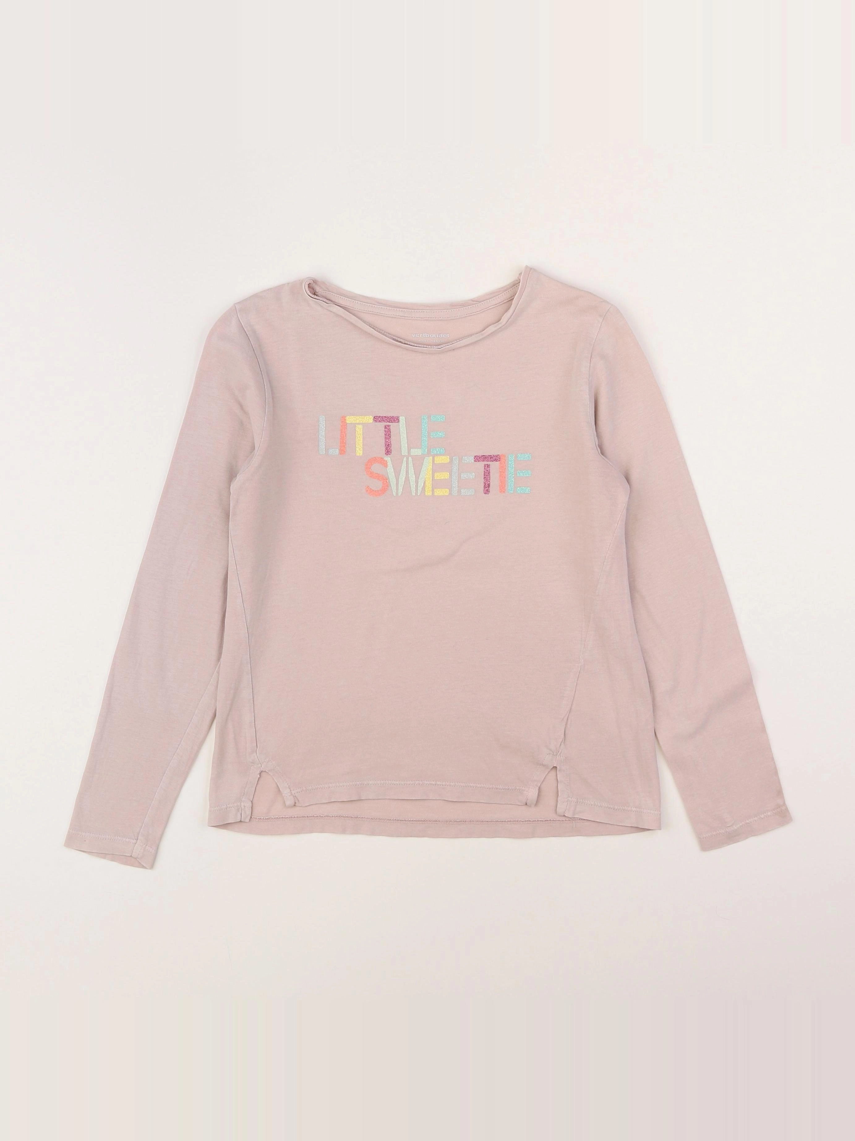 Vertbaudet - tee-shirt rose - 8 ans