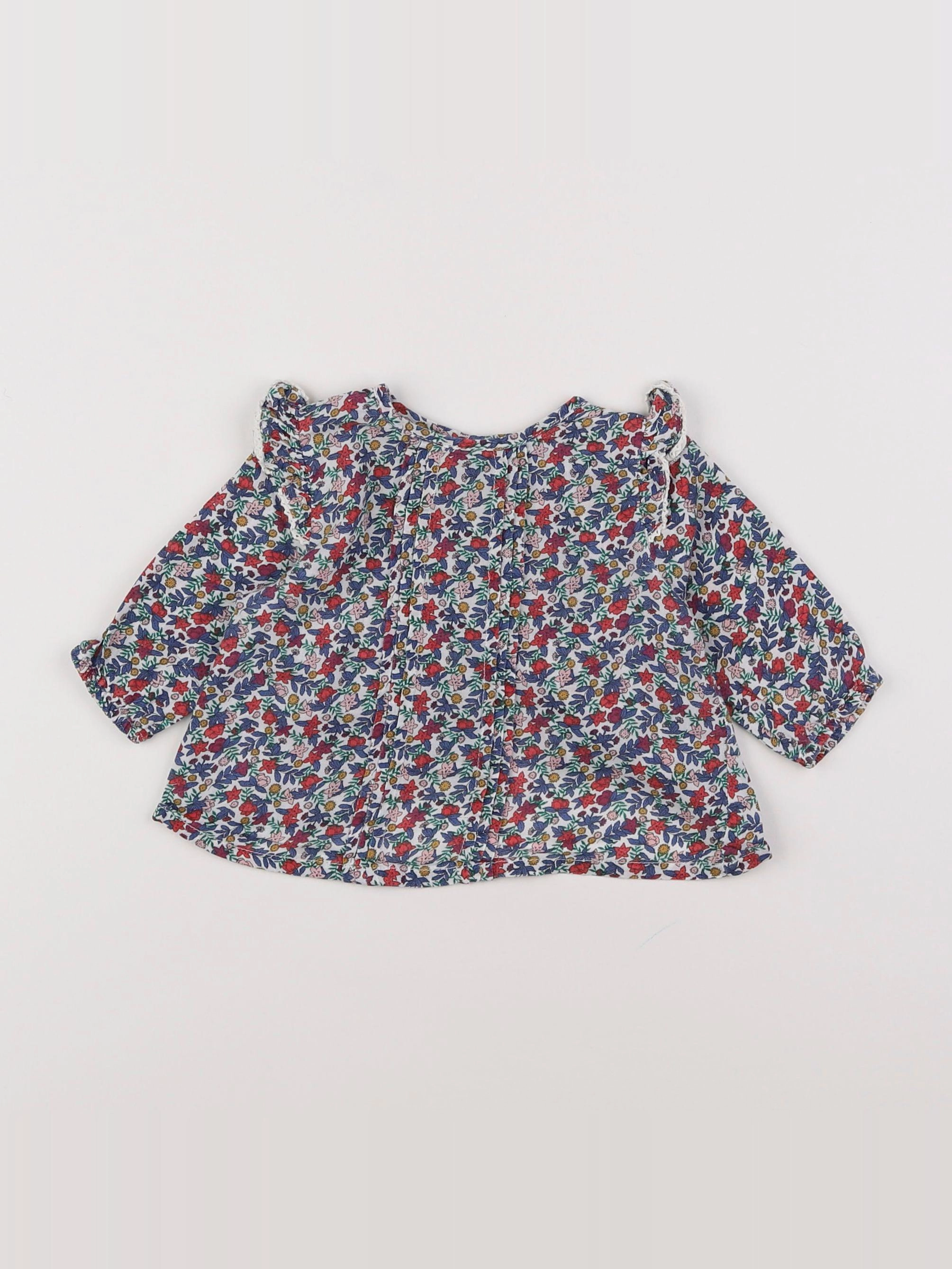 Boutchou - blouse multicolore - 6 mois