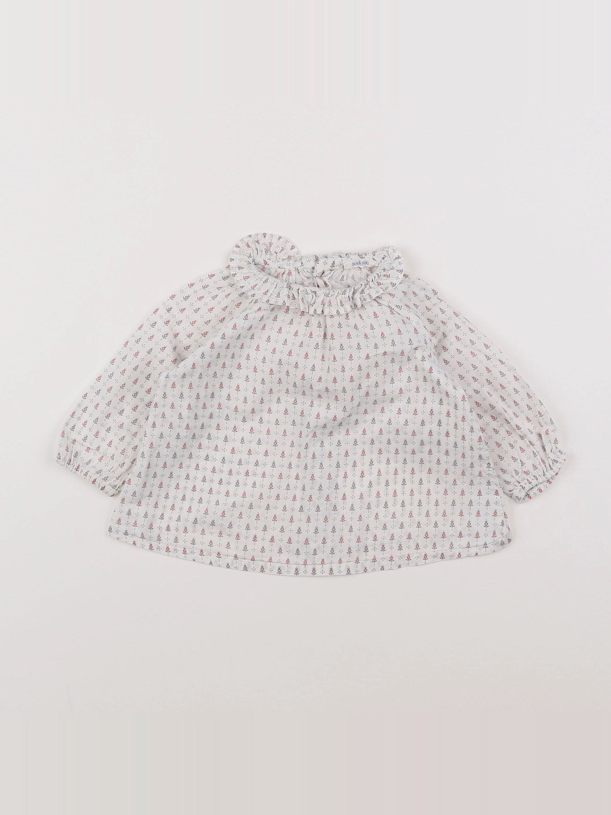 Boutchou - blouse blanc, multicolore - 9 mois