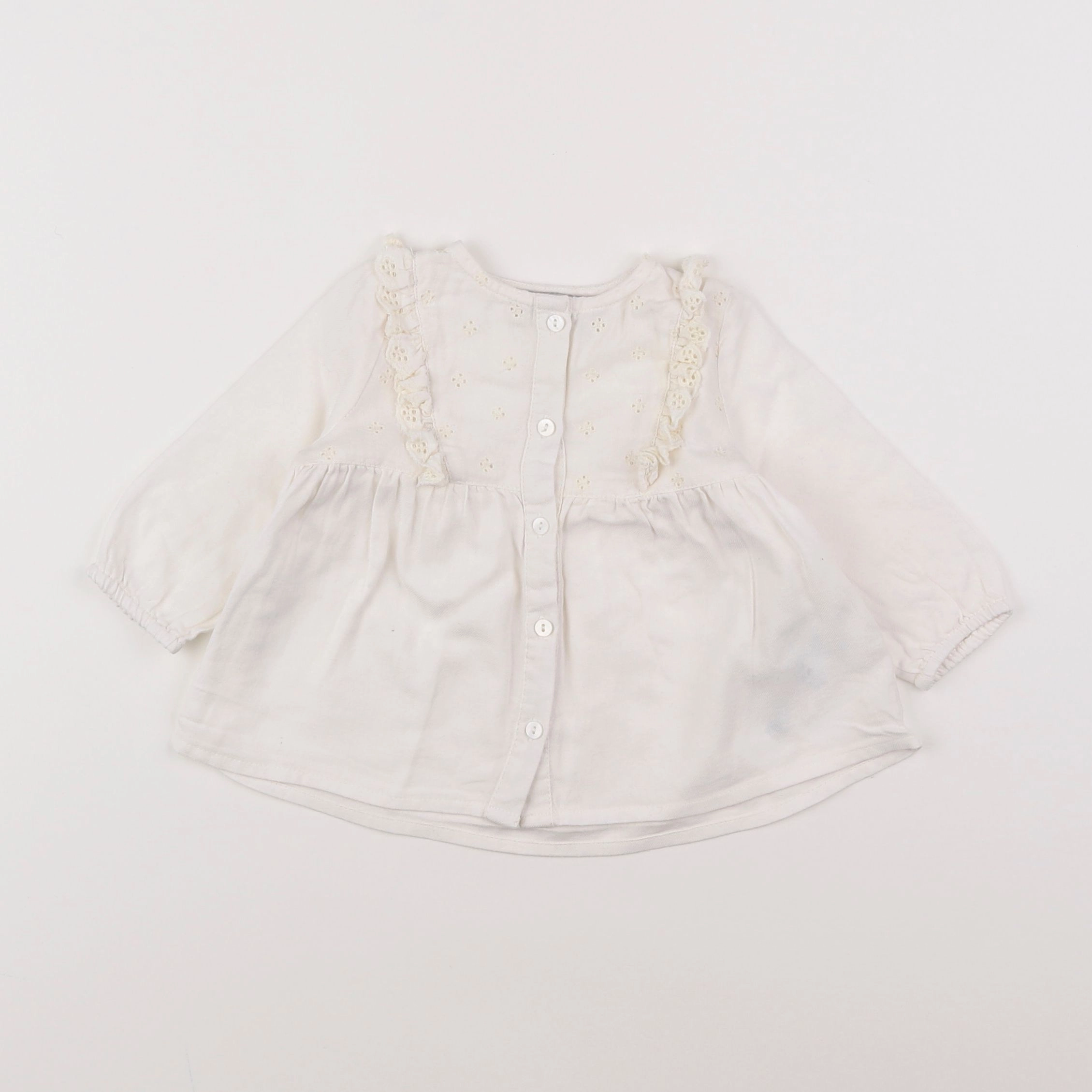 Cyrillus - blouse blanc - 6 mois