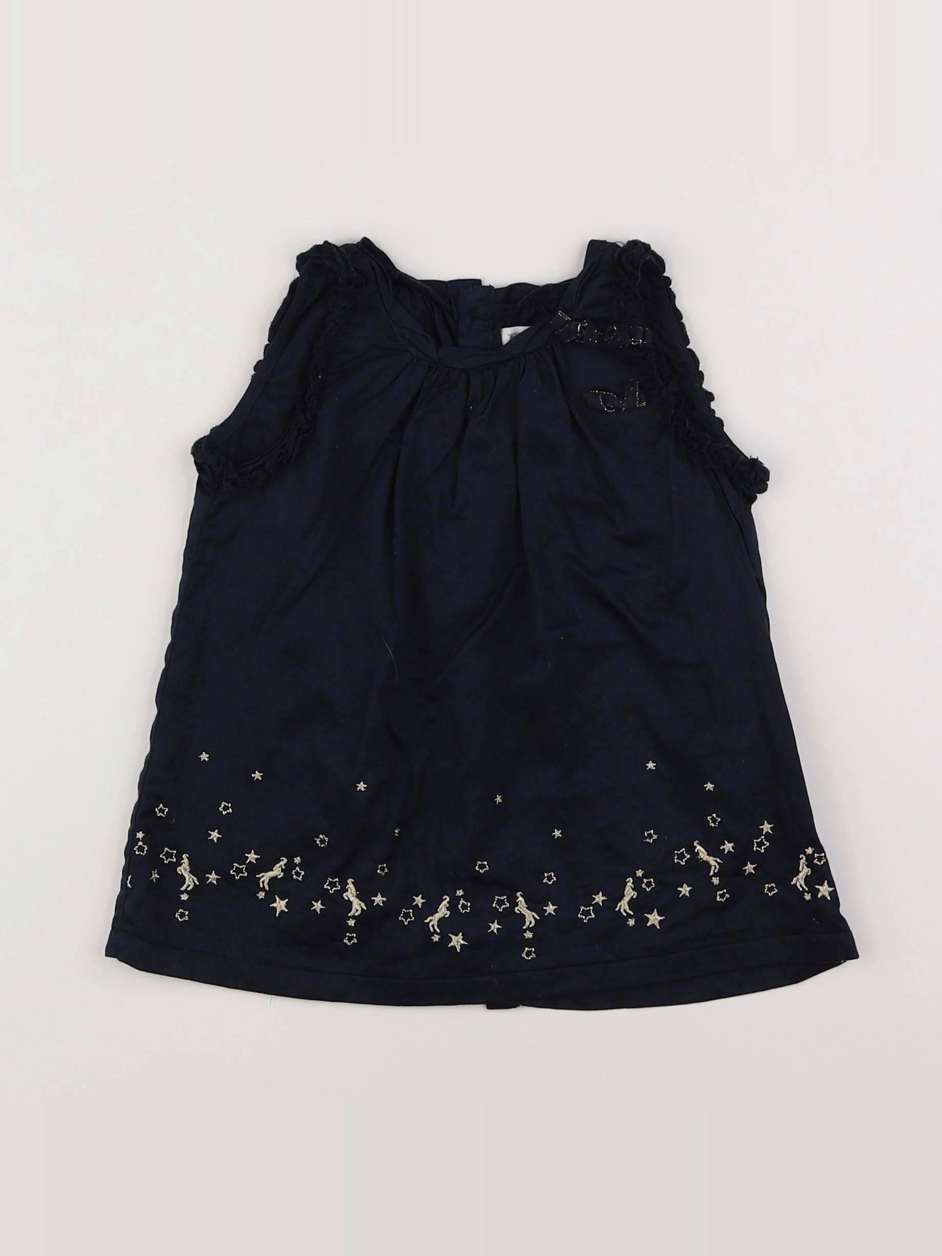 IKKS - robe or, bleu - 6 mois