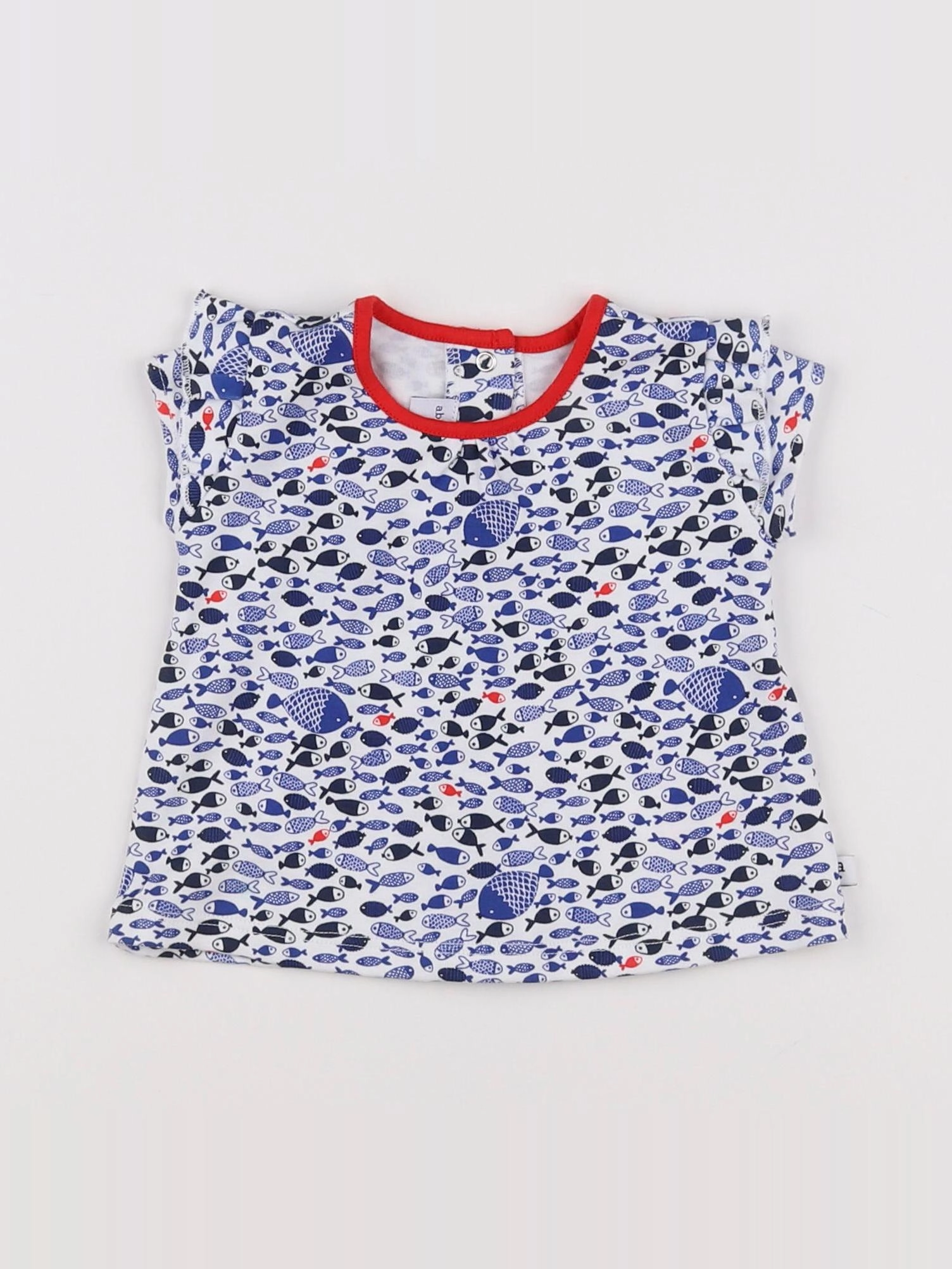 Absorba - tee-shirt blanc, bleu - 3 mois