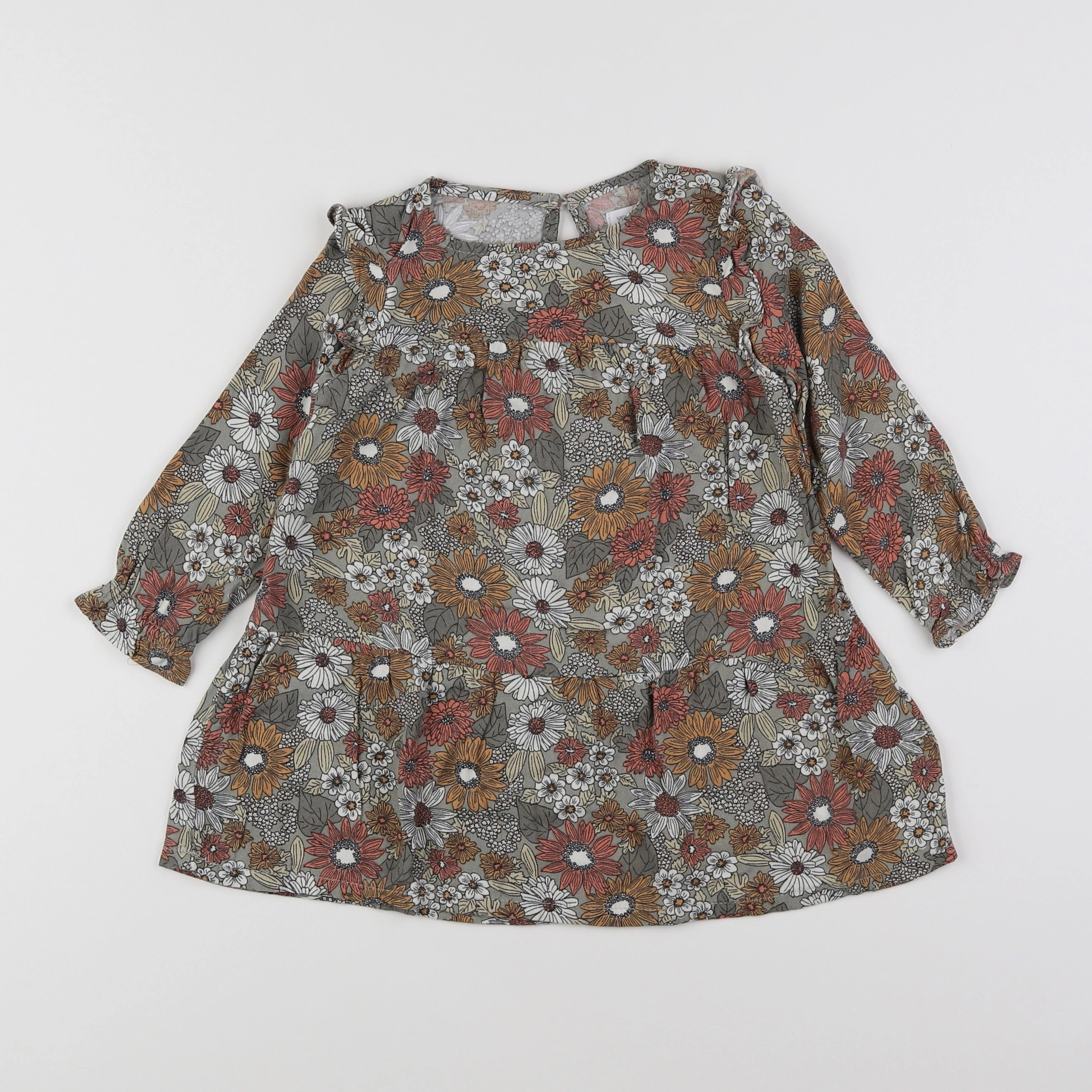 Vertbaudet - robe multicolore - 2 ans