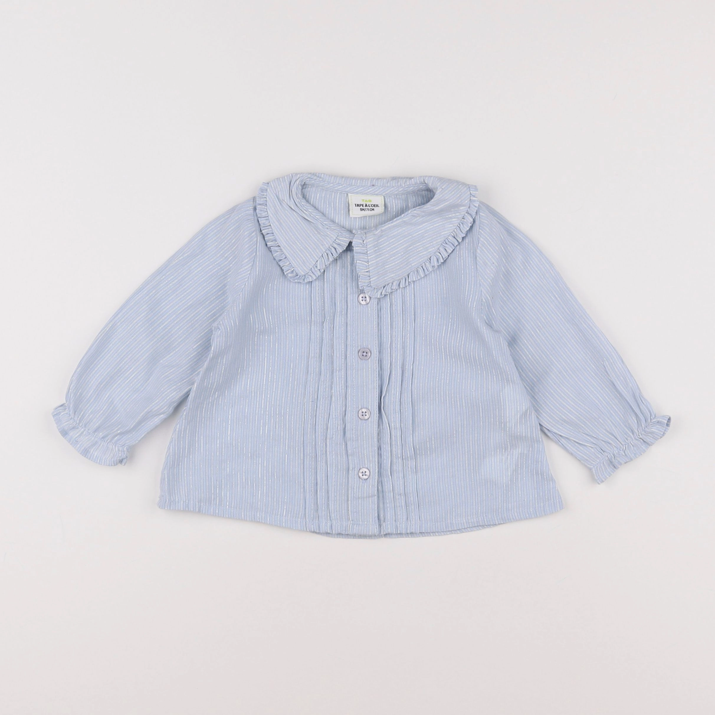 Tape à l'oeil - blouse bleu, argent - 9 mois