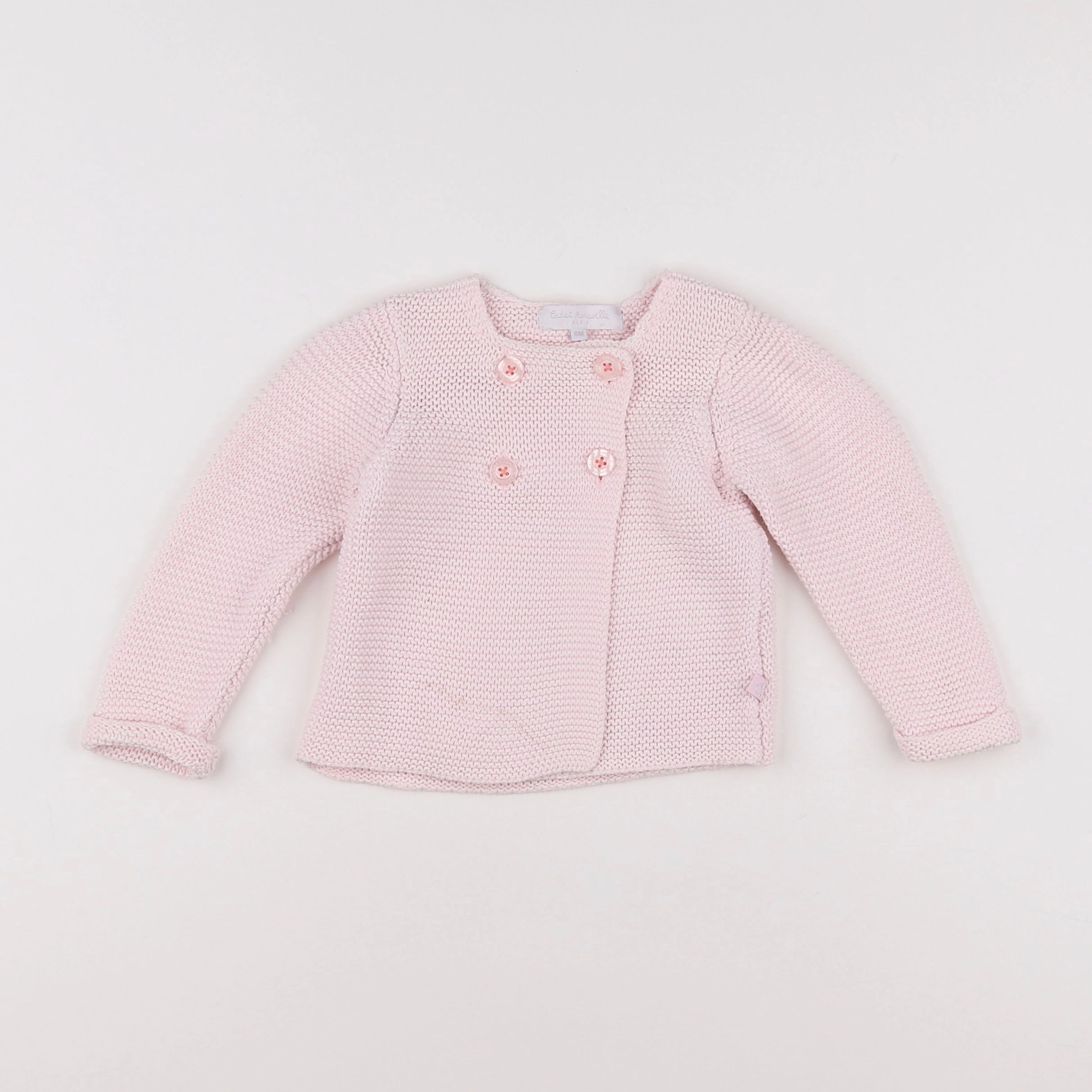 Cadet Rousselle - gilet rose - 6 mois