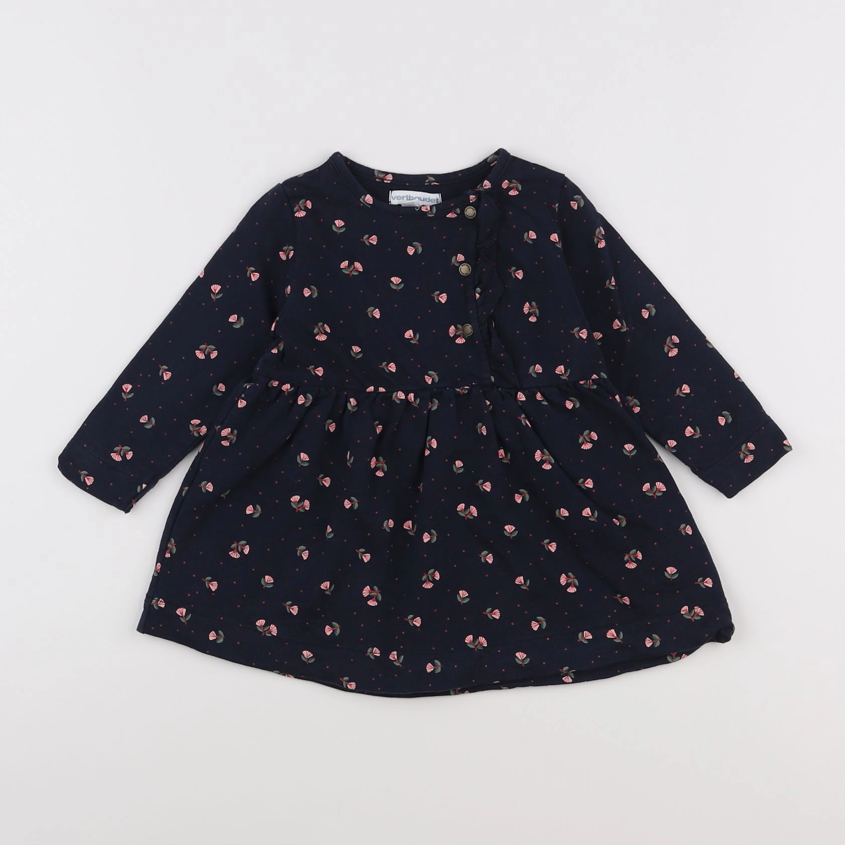 Vertbaudet - robe bleu - 18 mois
