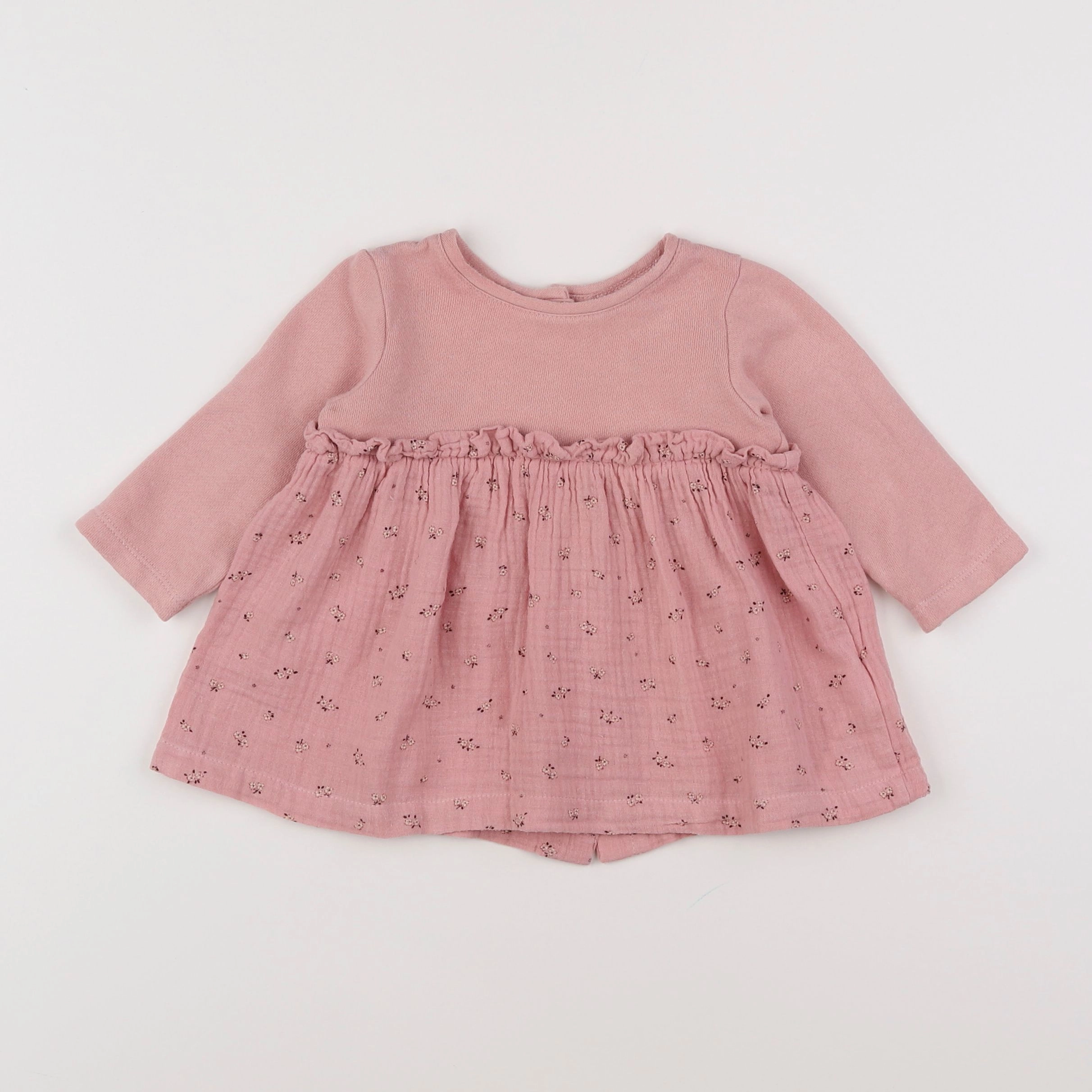 Vertbaudet - robe rose - 6 mois