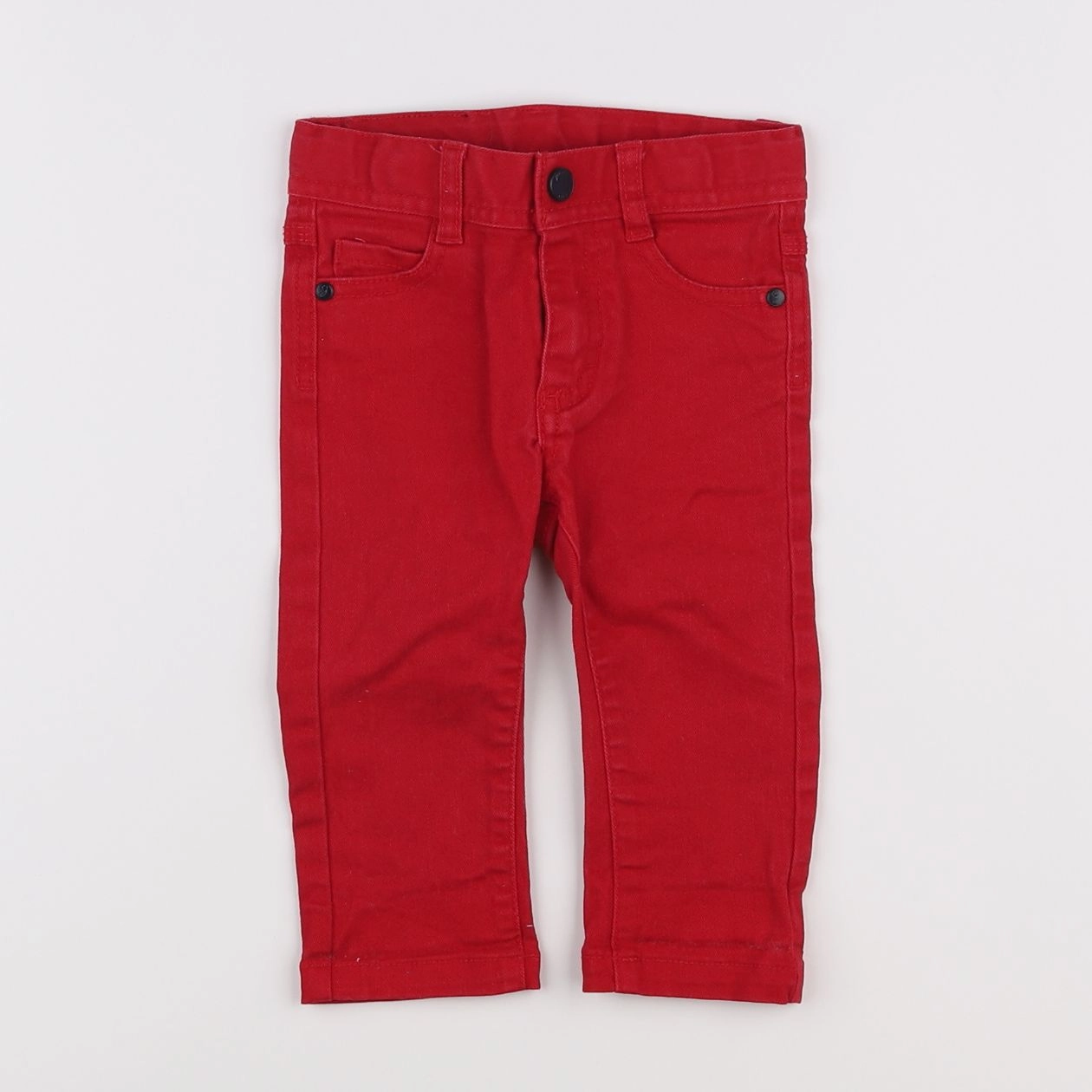 Jacadi - jean rouge - 12 mois