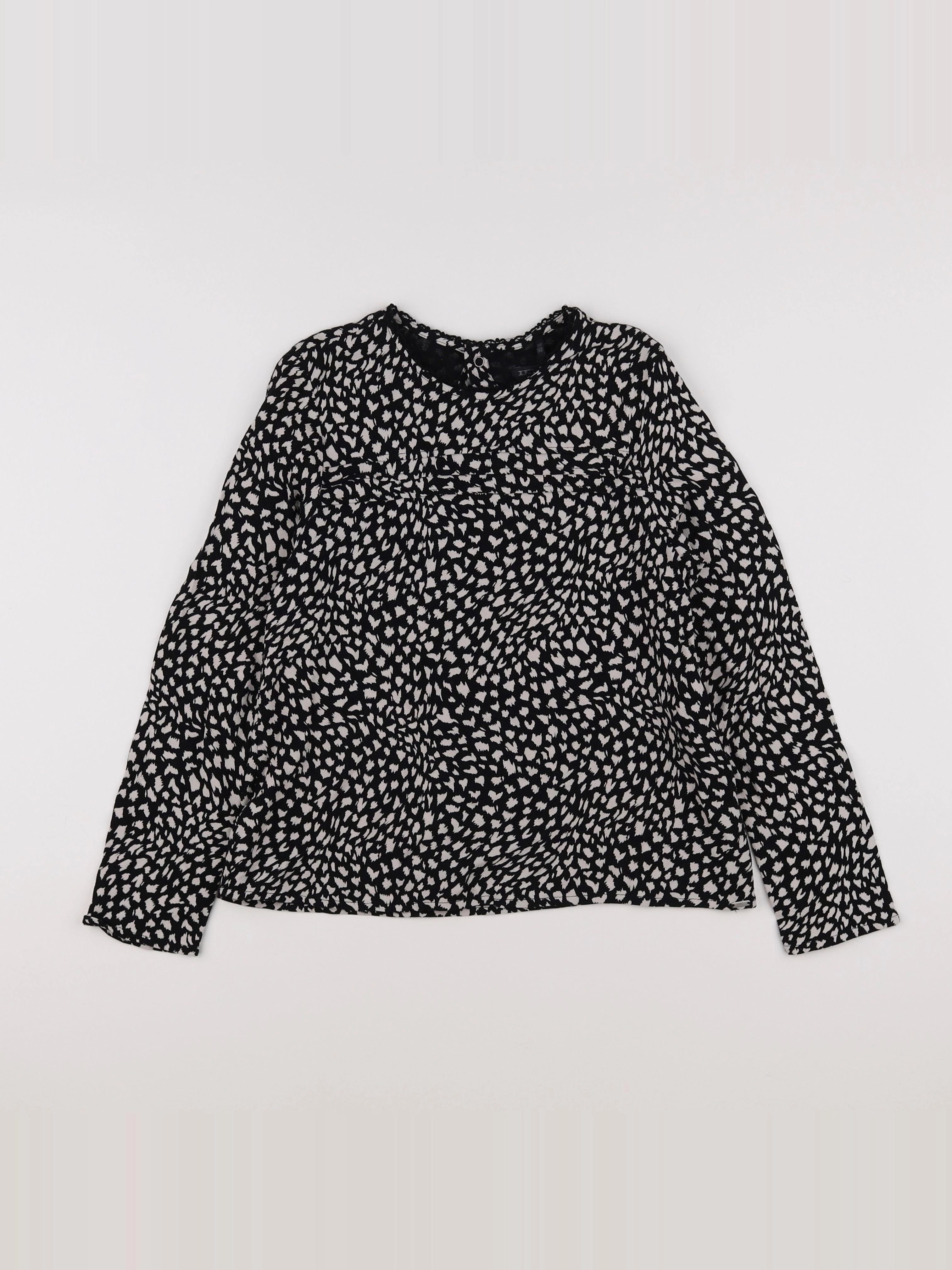 IKKS - blouse noir - 10 ans