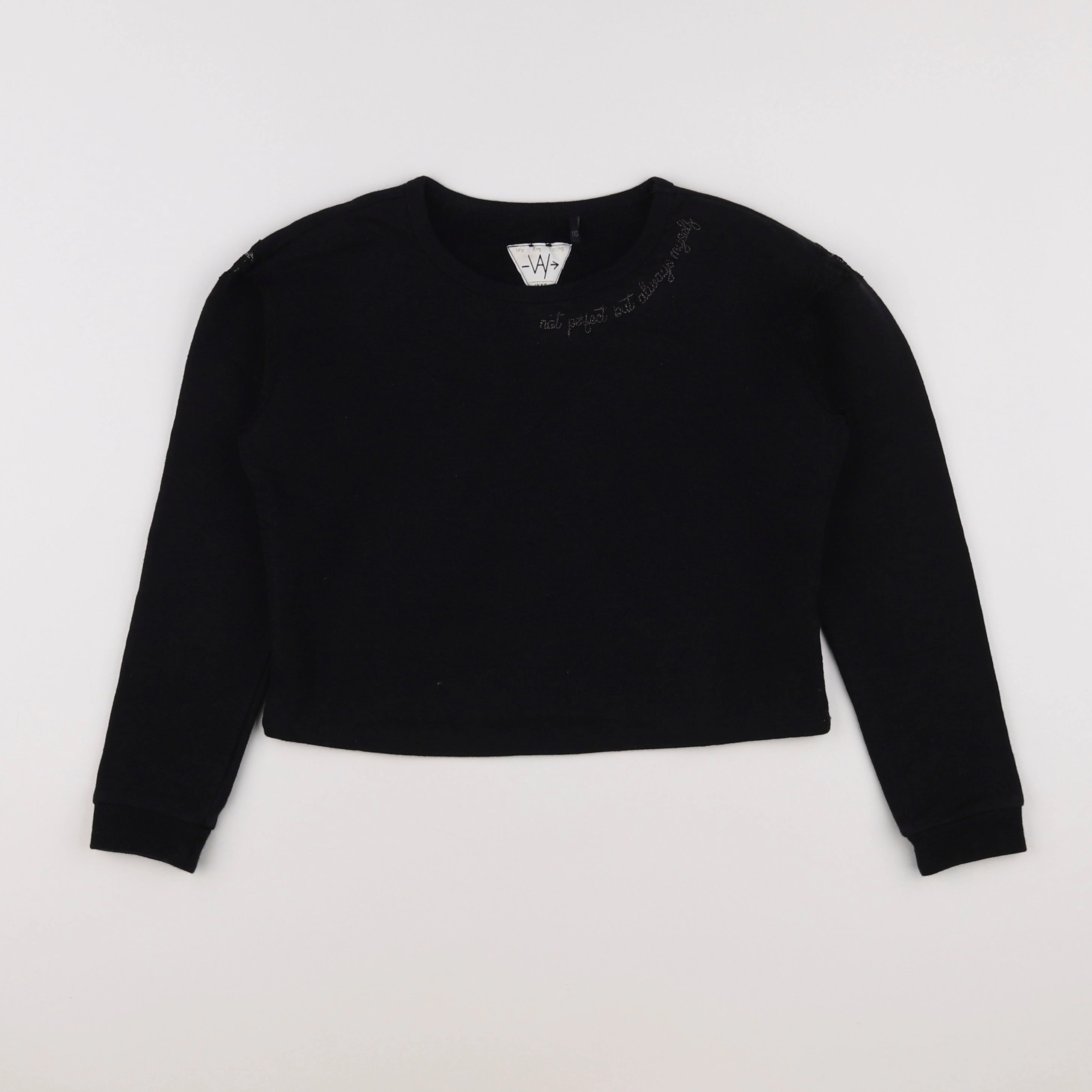 IKKS - sweat noir - 8/9 ans