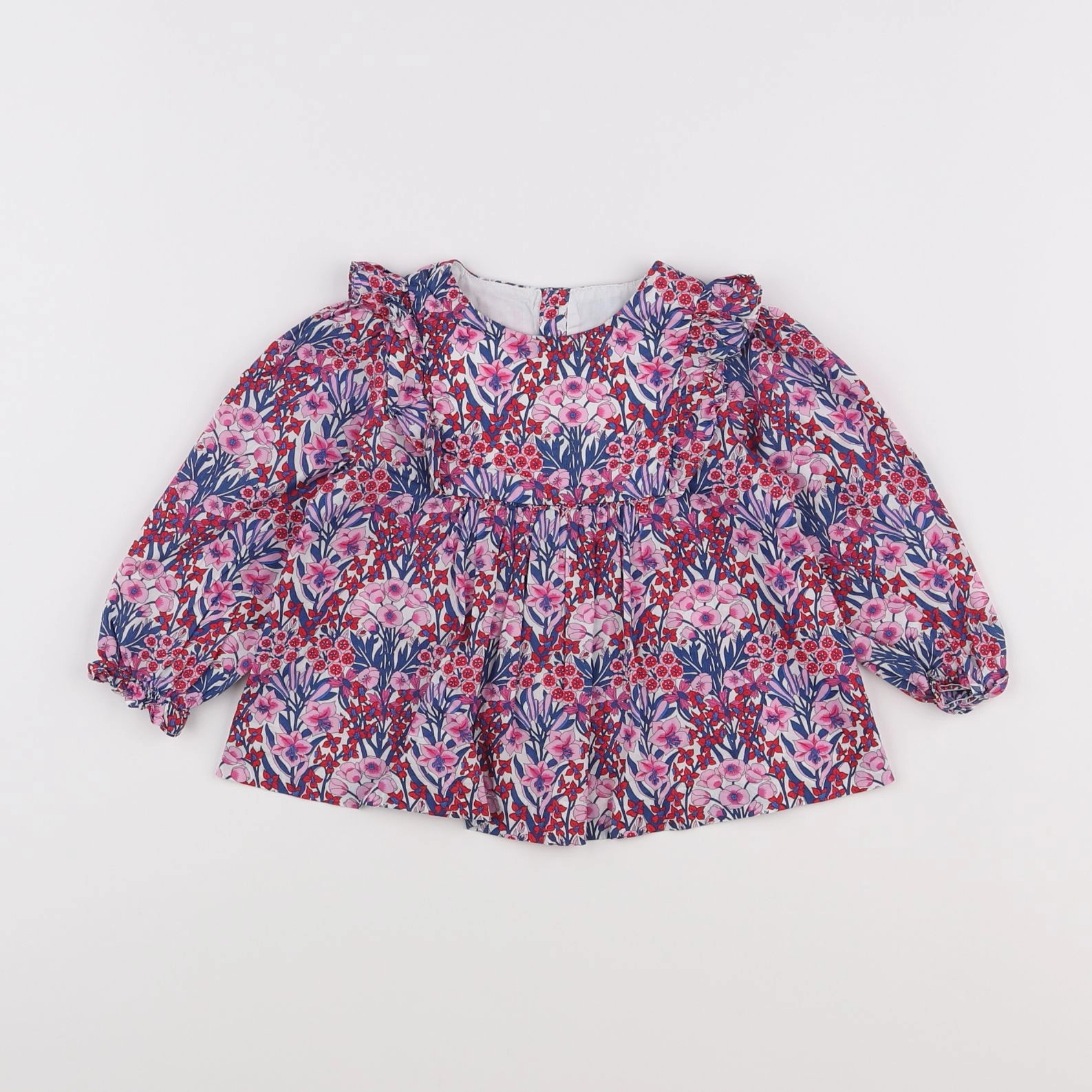 Jacadi - blouse liberty multicolore - 18 mois