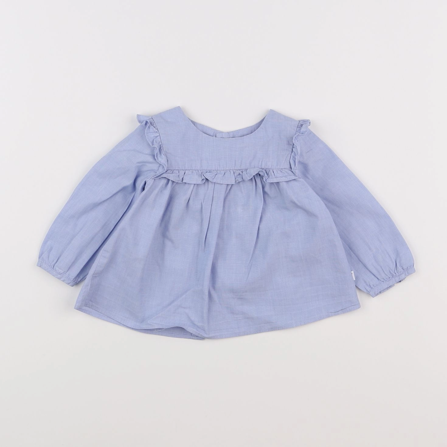 Jacadi - blouse bleu - 6 mois