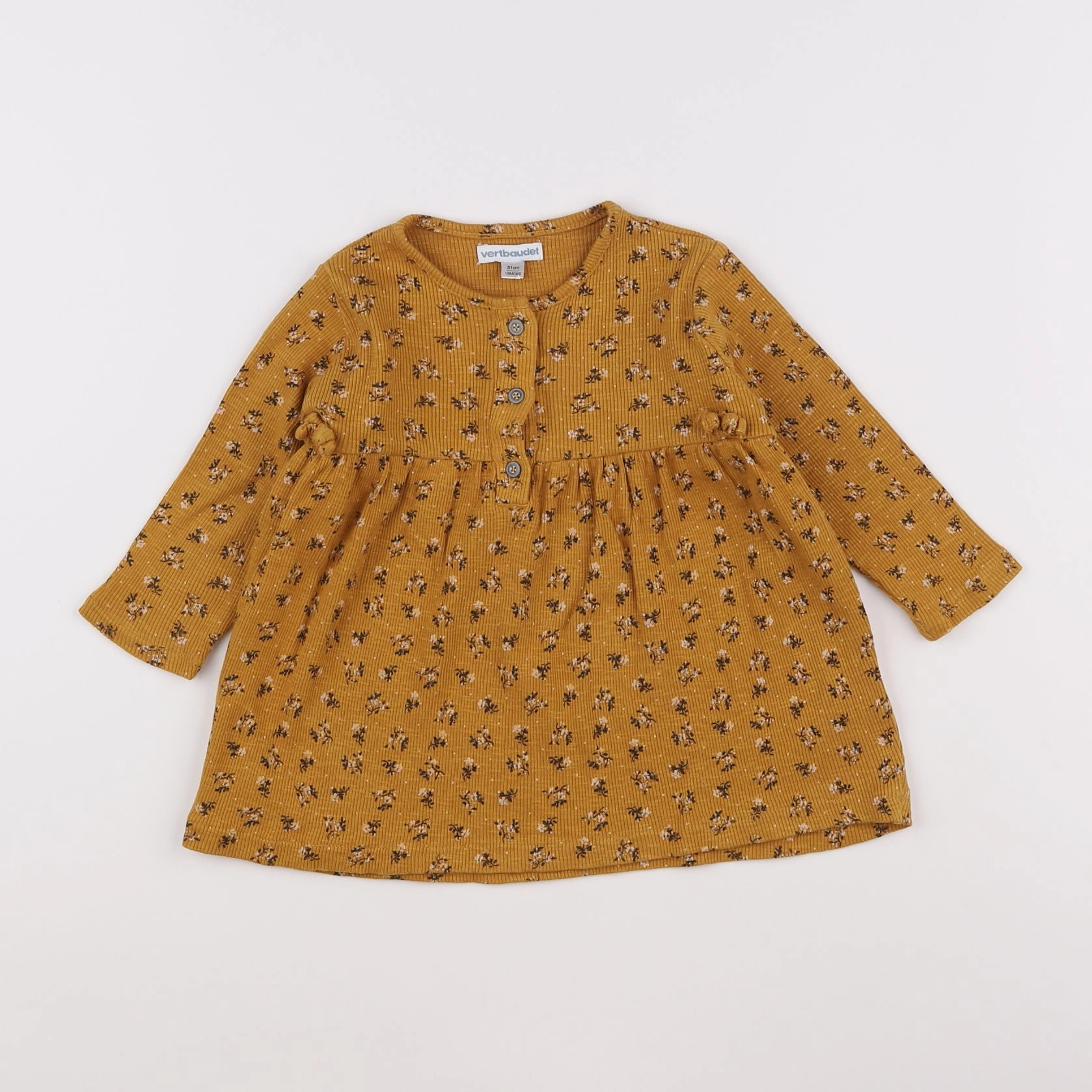 Vertbaudet - robe jaune - 18 mois