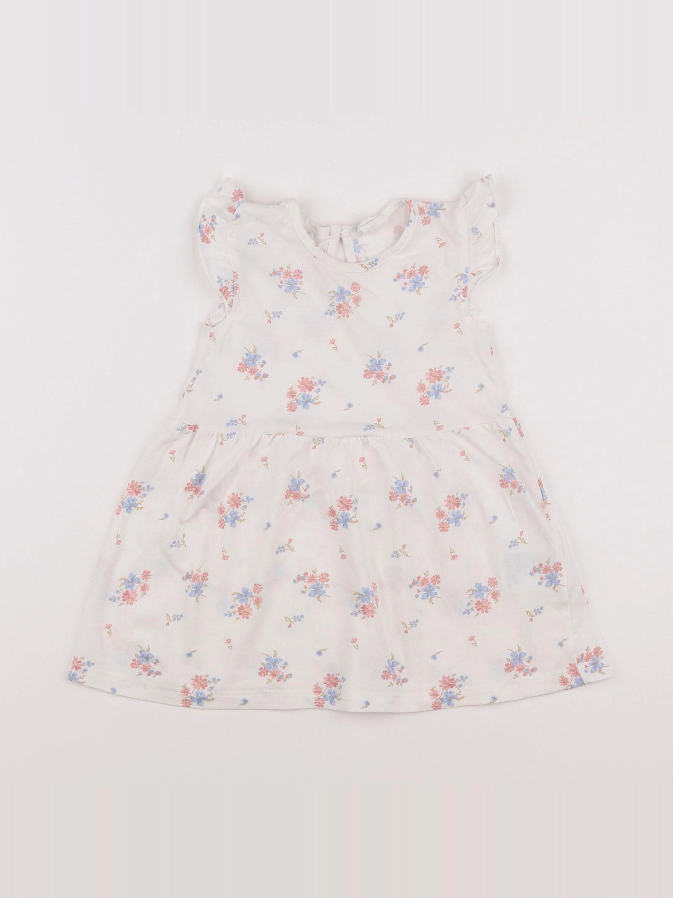 H&M - robe blanc - 9/12 mois