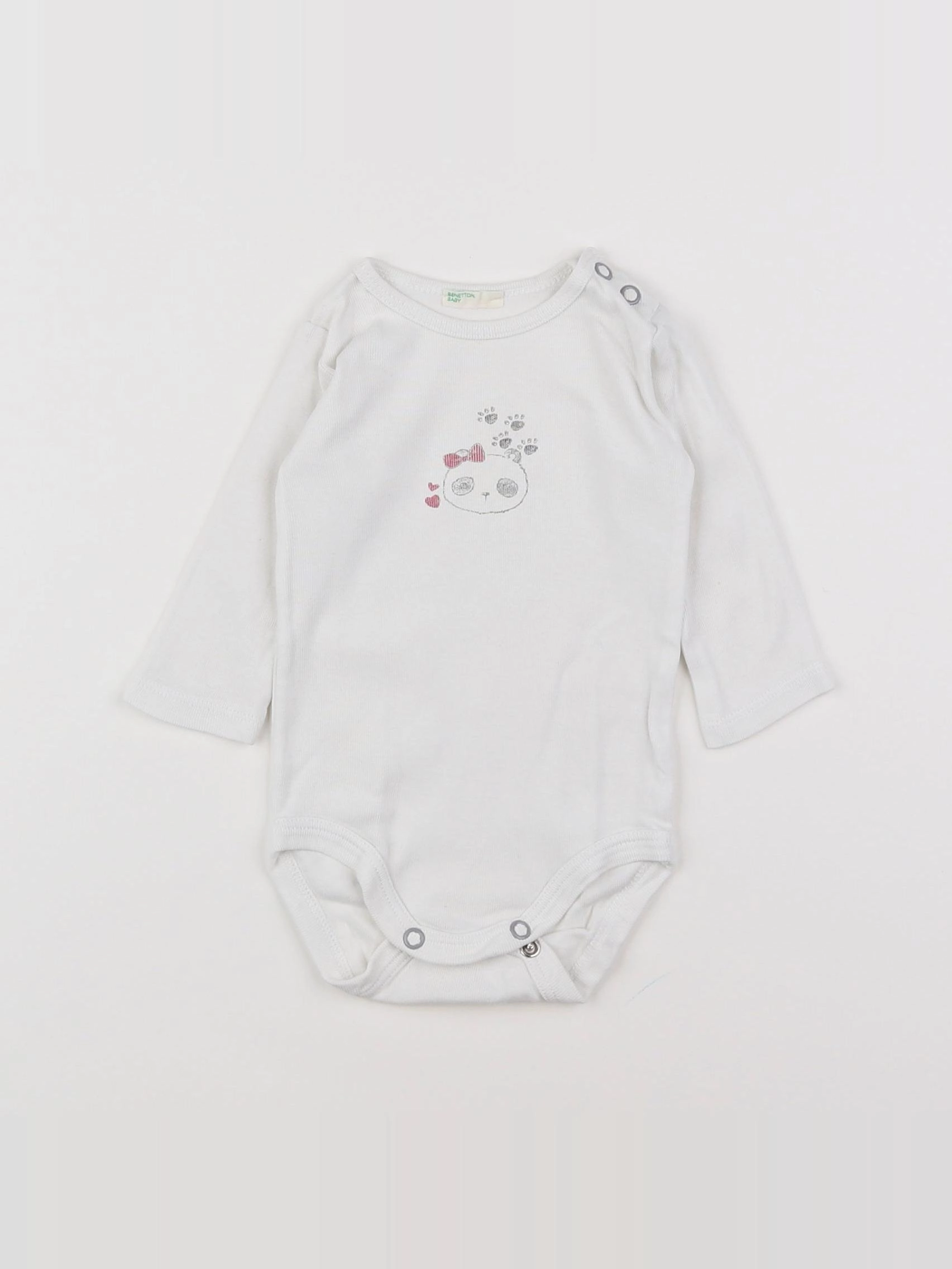 Benetton - body blanc - 3 mois