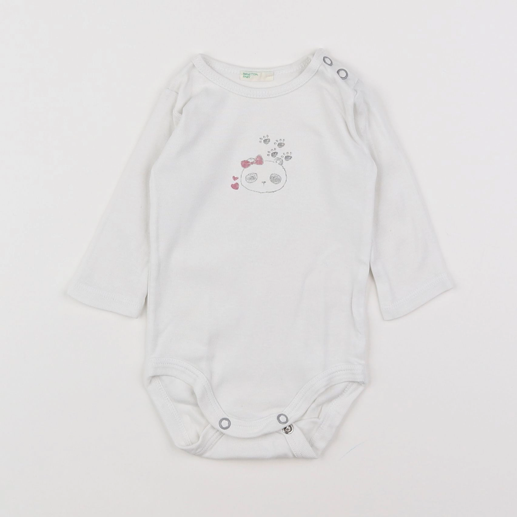 Benetton - body blanc - 3 mois