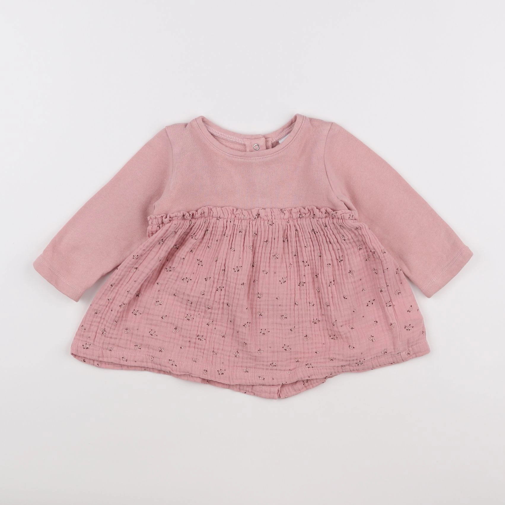 Vertbaudet - robe rose - 9 mois