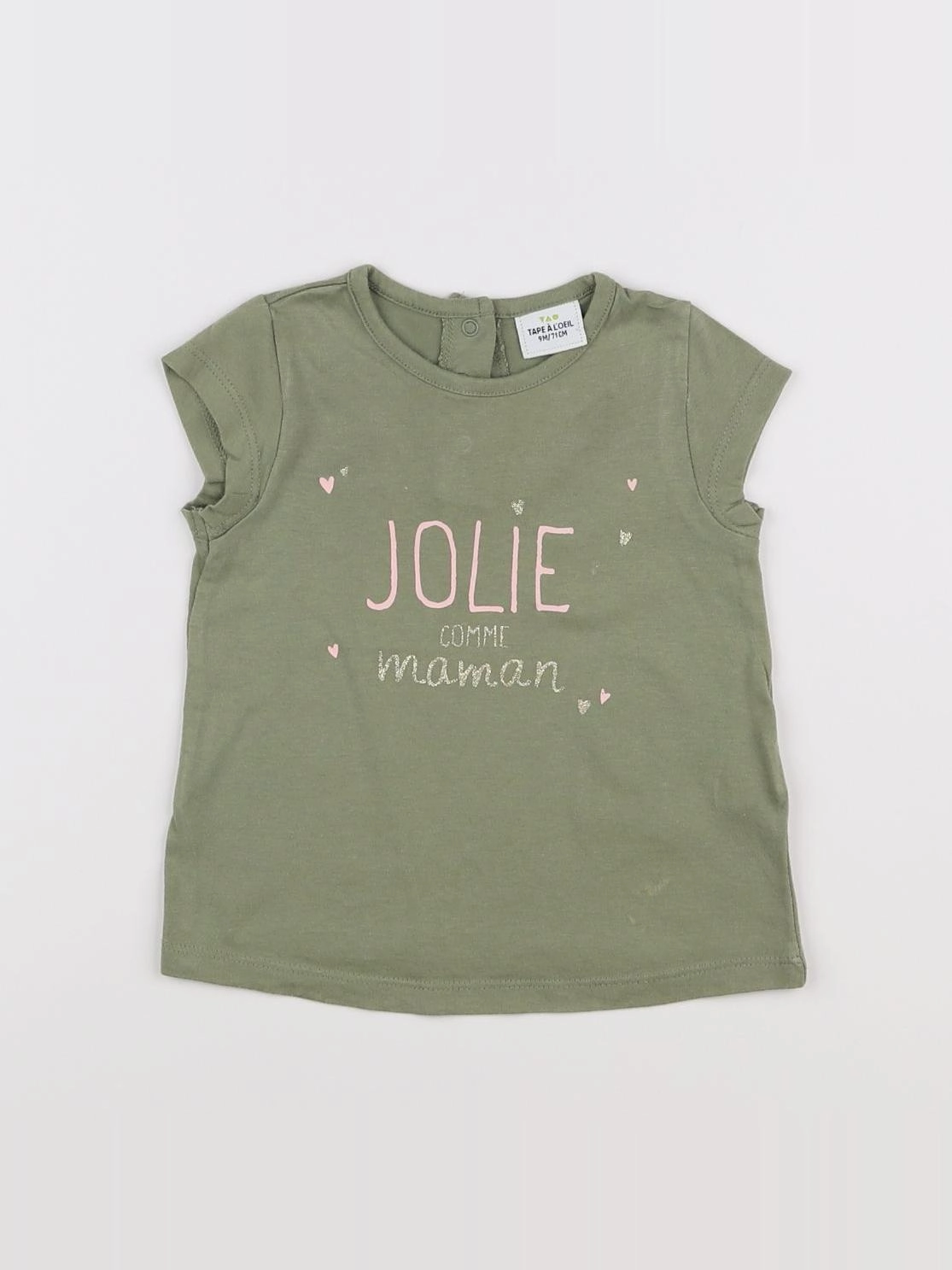 Tape à l'oeil - tee-shirt vert - 9 mois