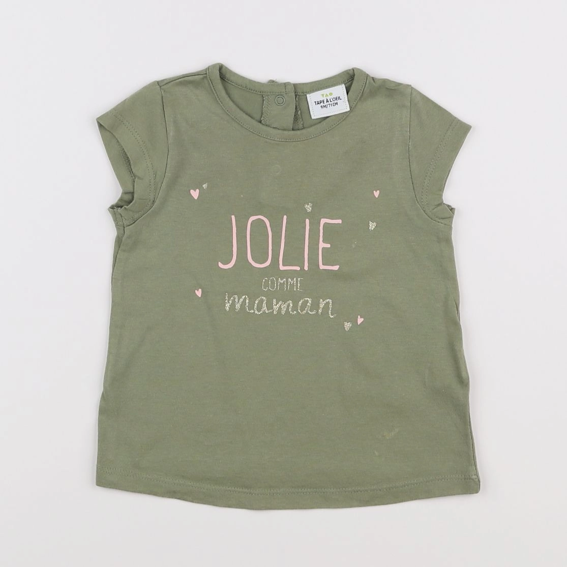 Tape à l'oeil - tee-shirt vert - 9 mois