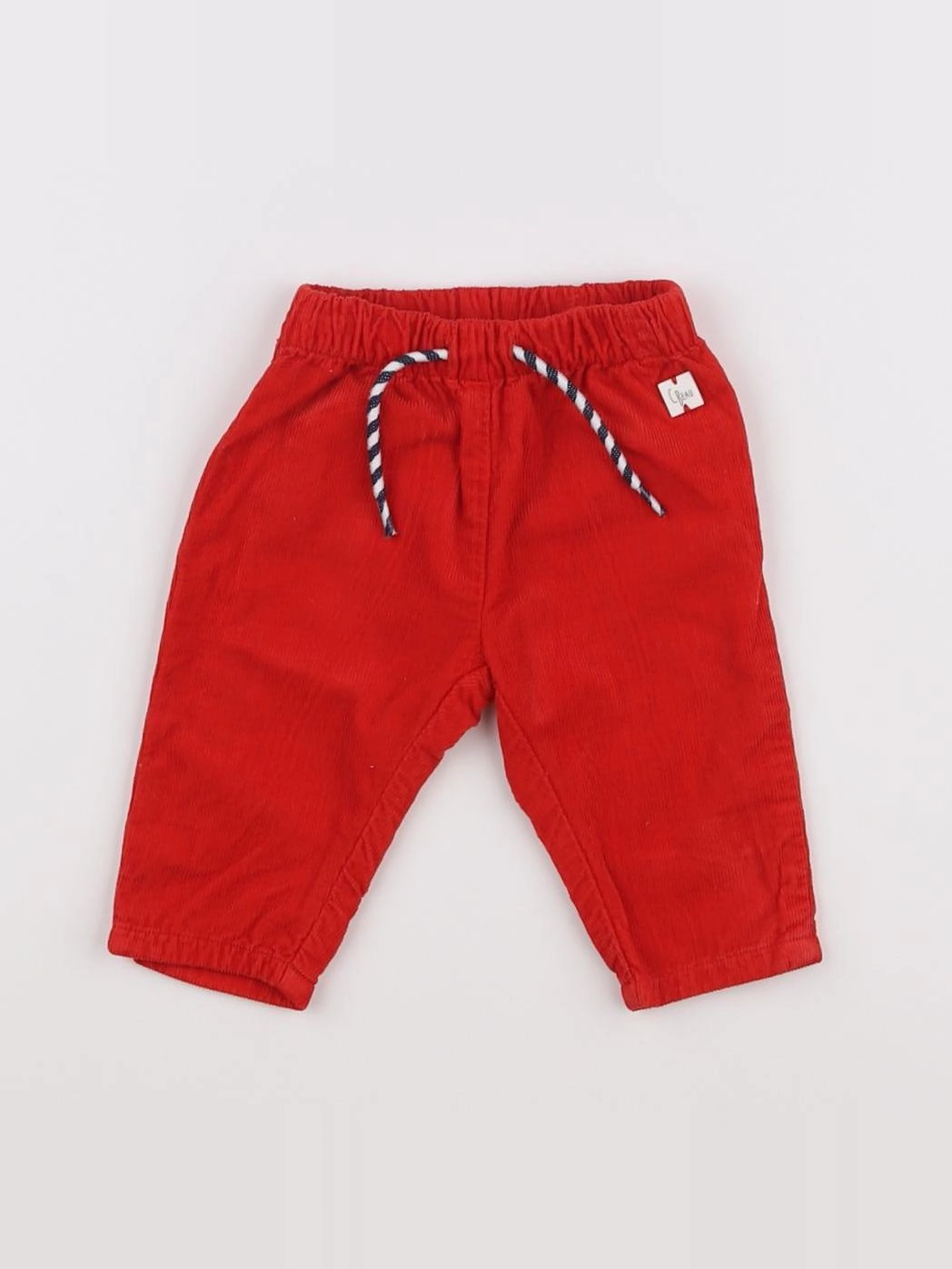 Carrément Beau - pantalon rouge - 3 mois