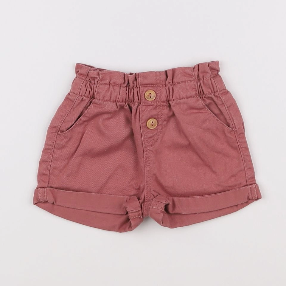 Vertbaudet - short rose - 9 mois