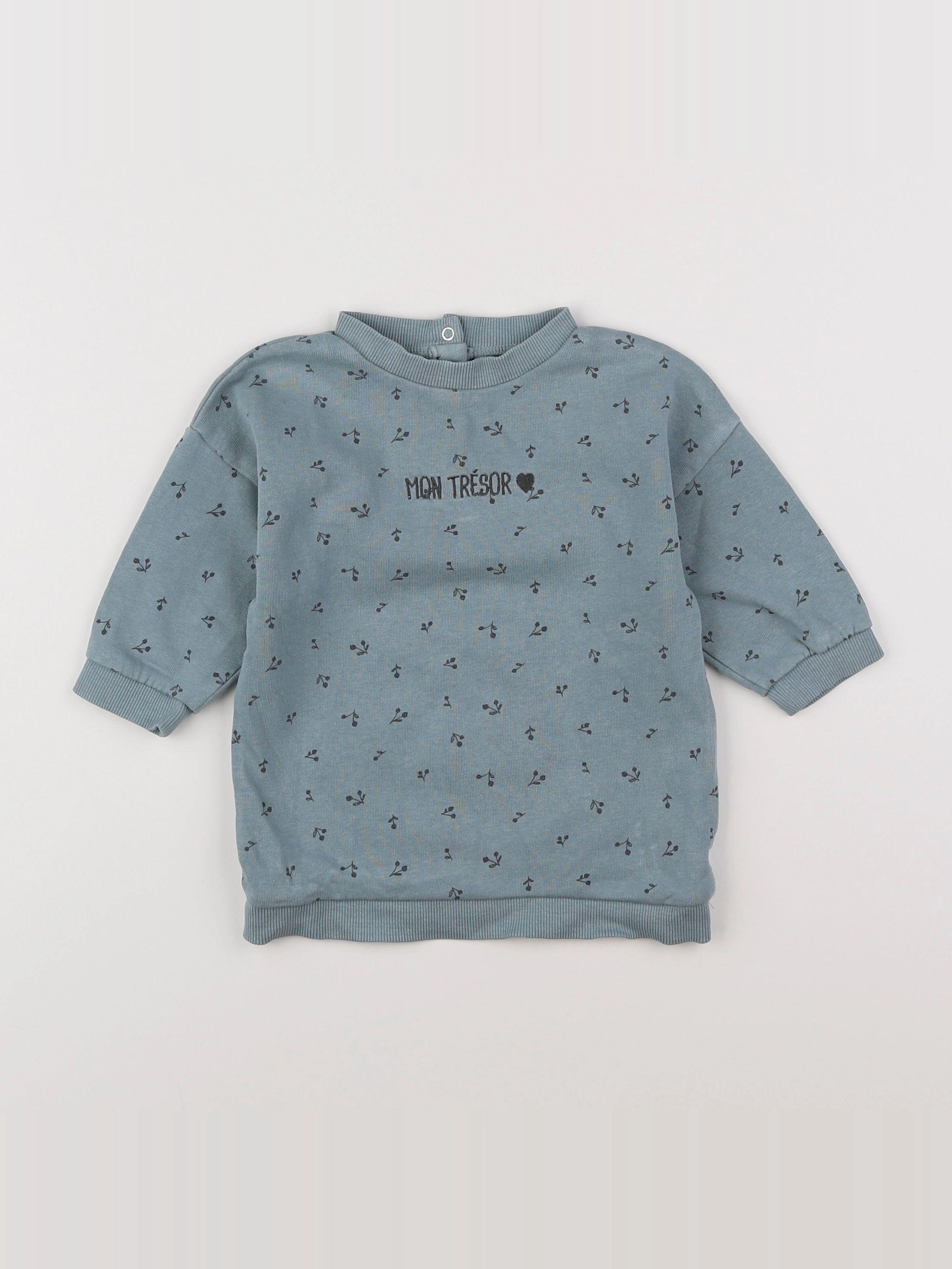 Vertbaudet - robe bleu - 12 mois
