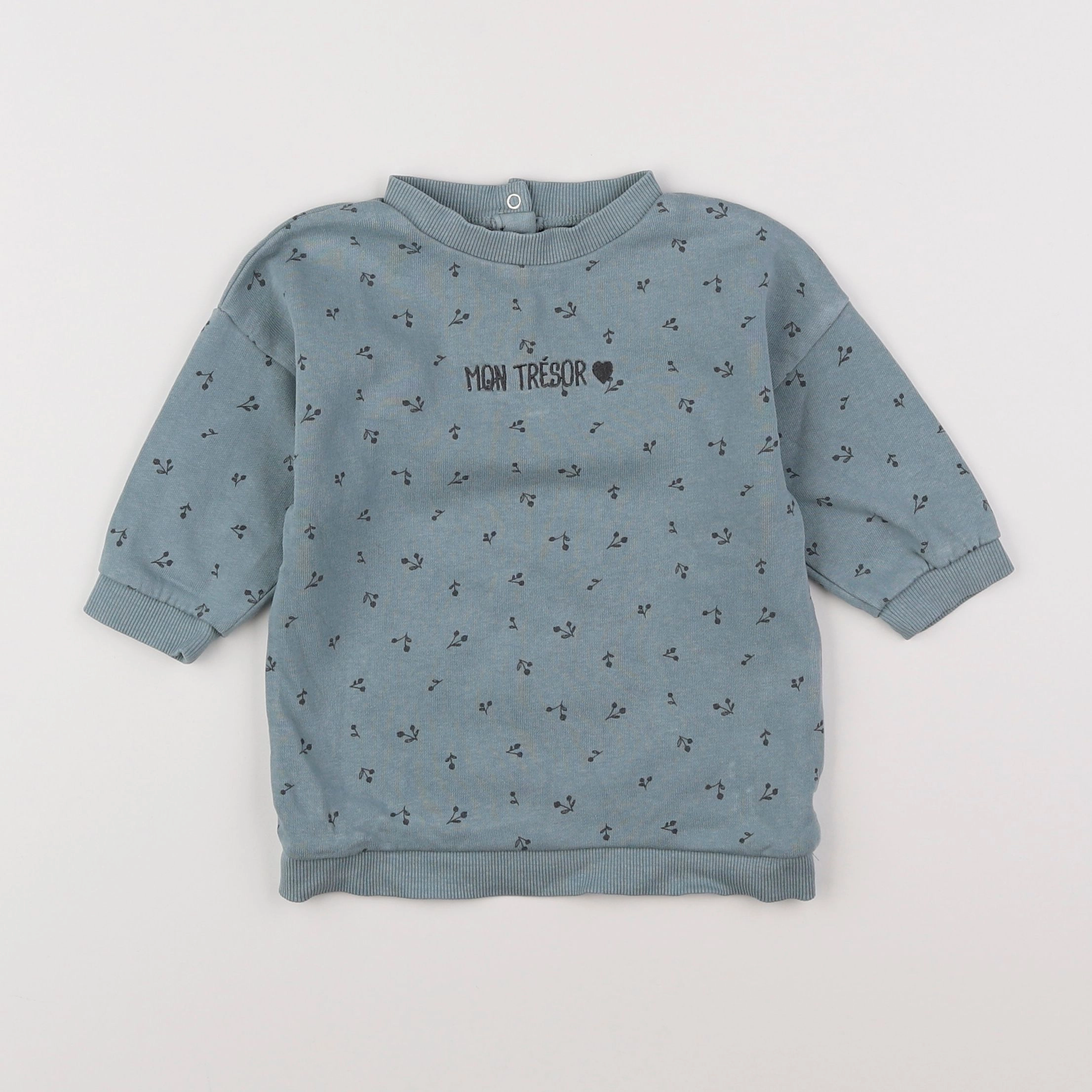 Vertbaudet - robe bleu - 12 mois