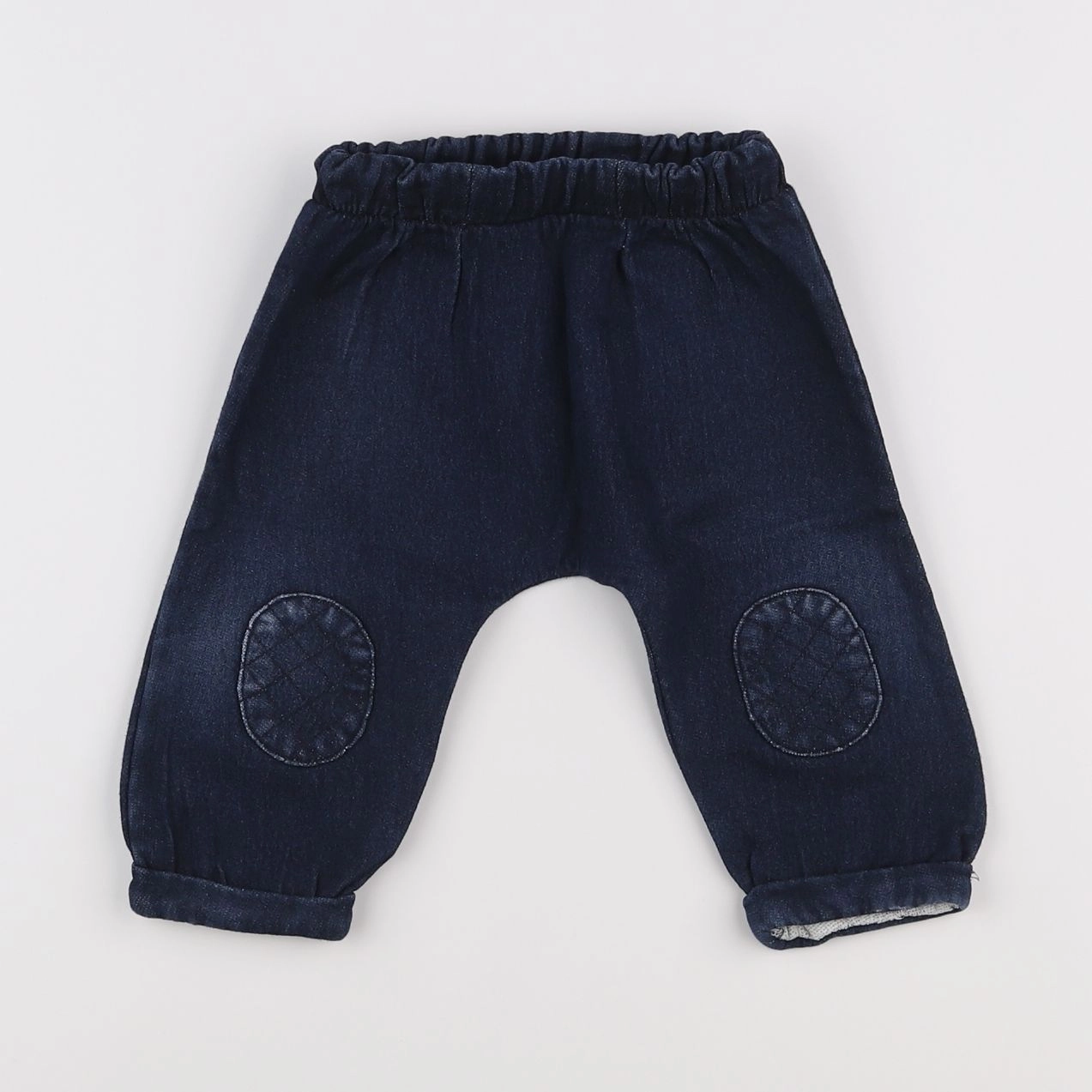 Vertbaudet - pantalon bleu - 12 mois