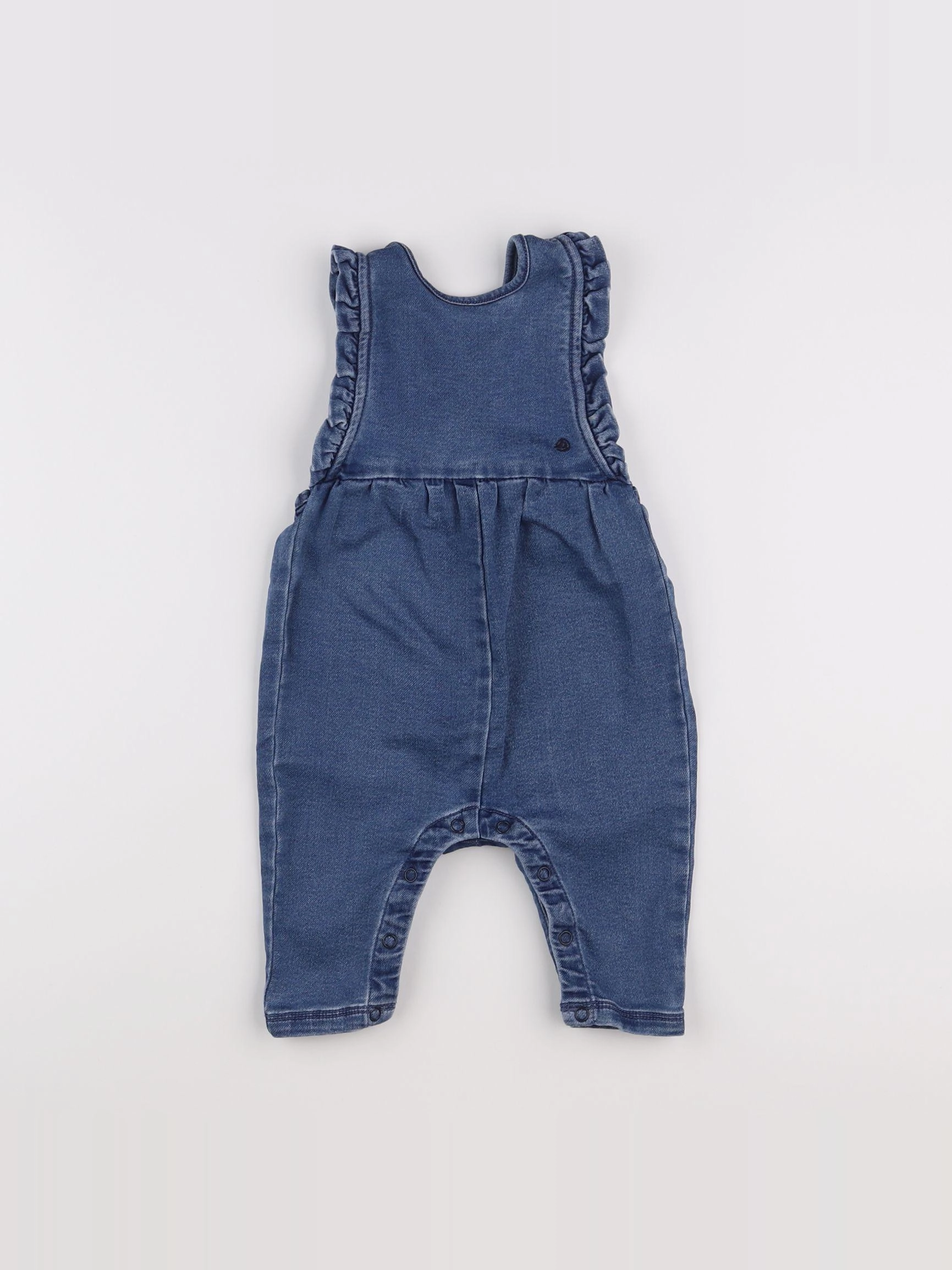 Petit Bateau - salopette bleu - 6 mois
