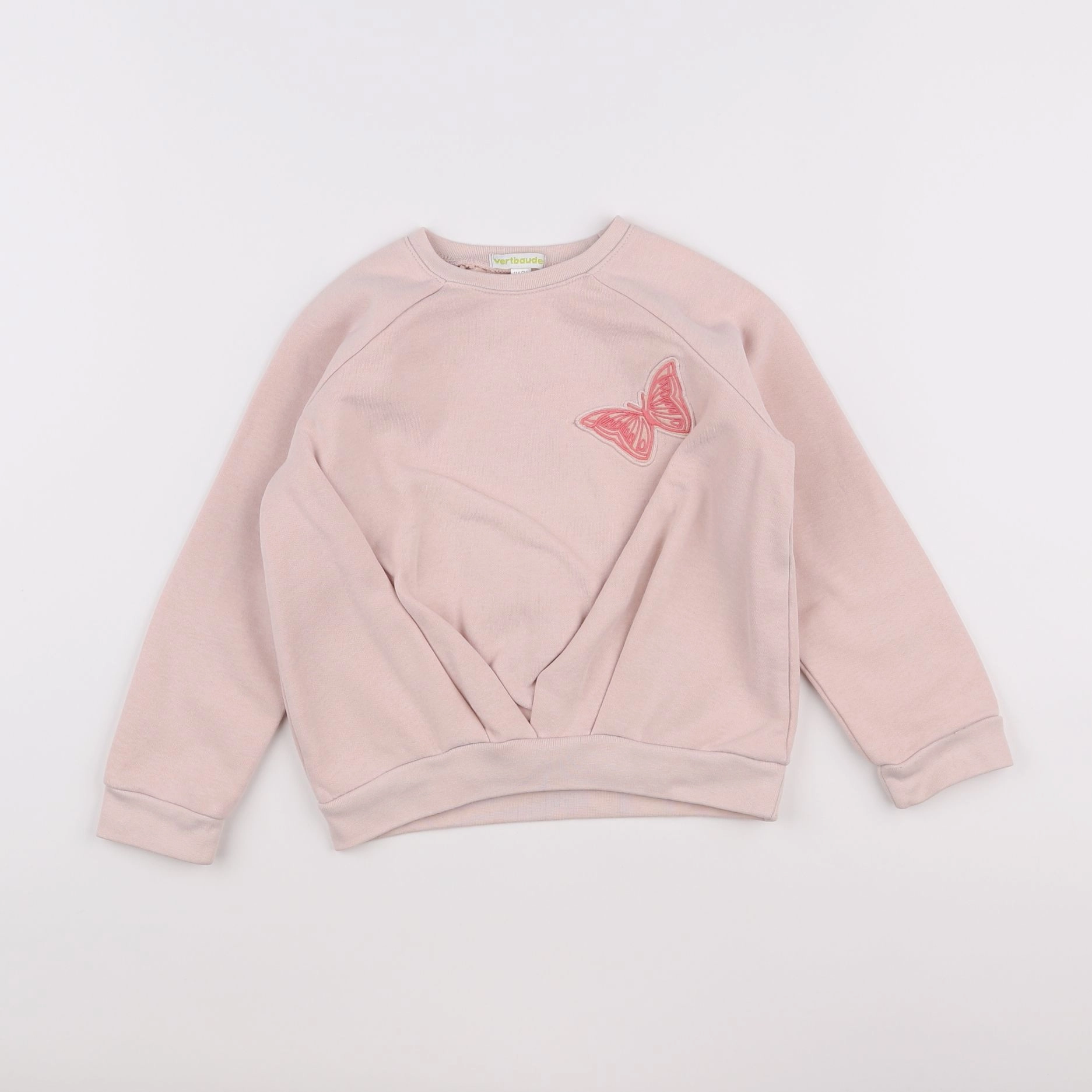 Vertbaudet - sweat rose - 6 ans