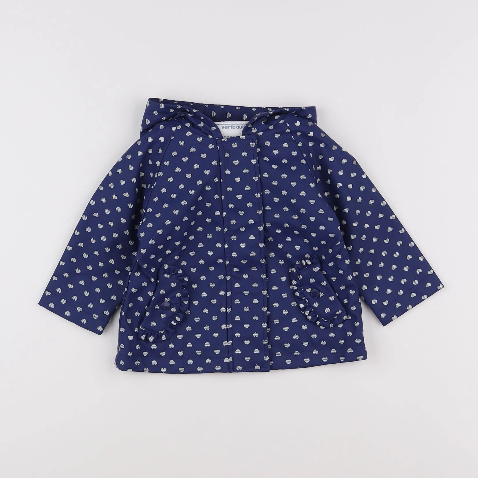 Vertbaudet - imperméable bleu - 12 mois