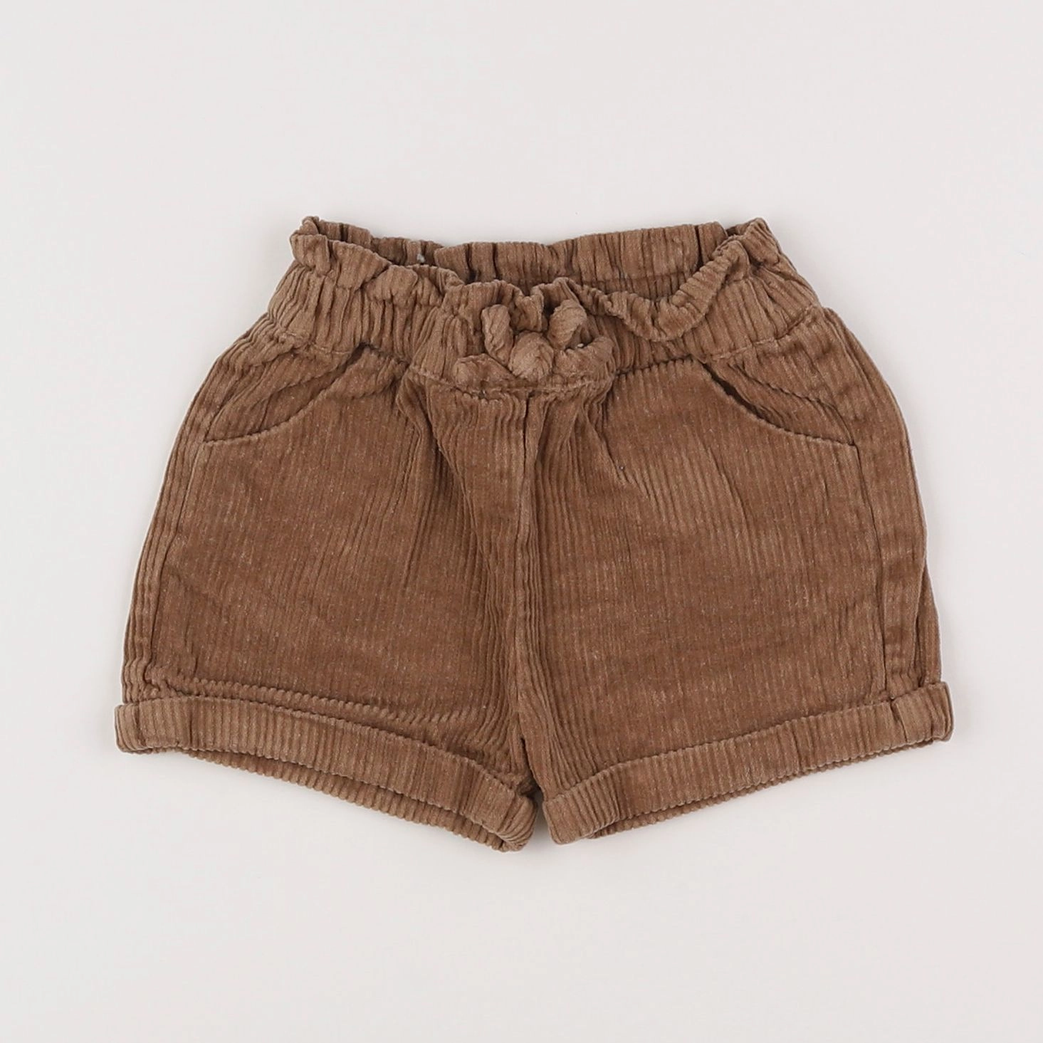 Vertbaudet - short marron - 9 mois