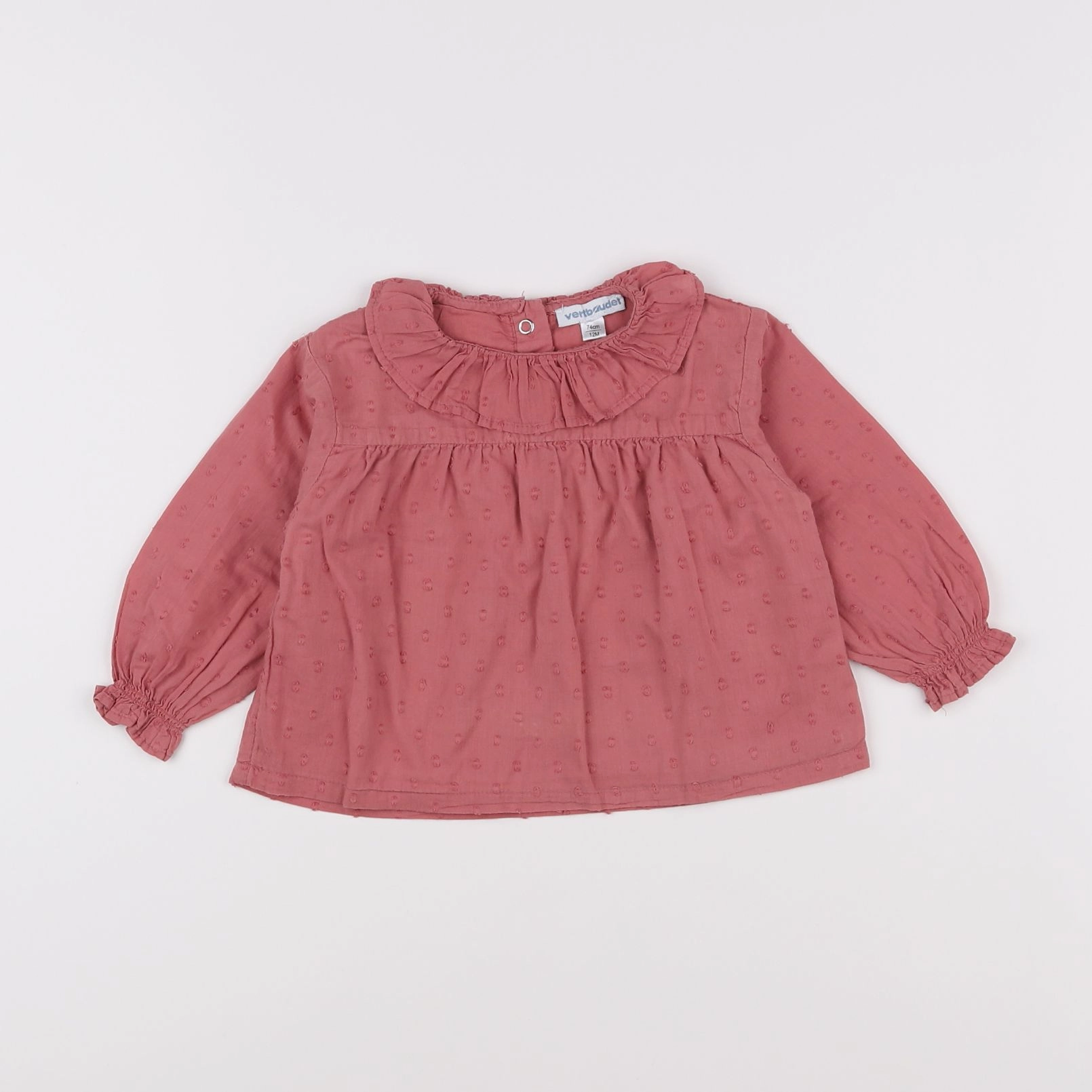 Vertbaudet - blouse rose - 12 mois