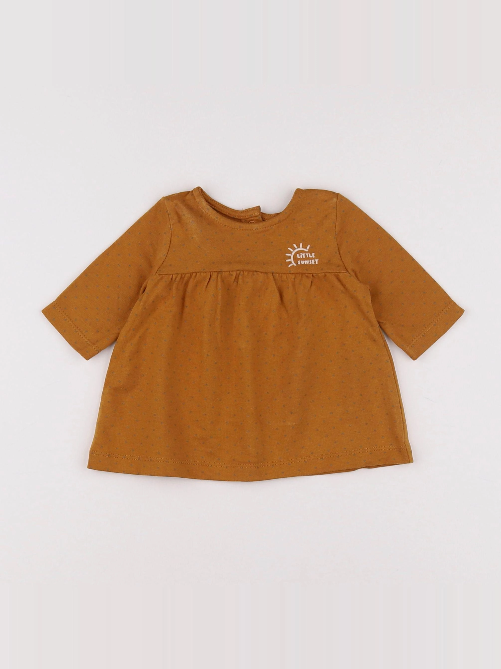 Vertbaudet - robe marron - 1 mois