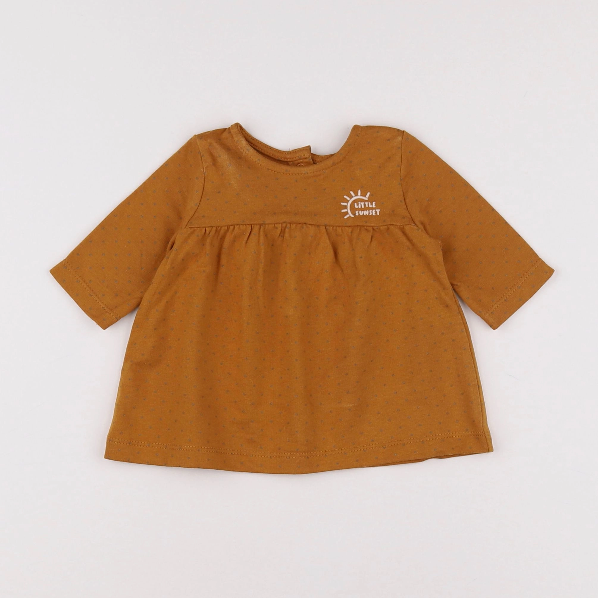 Vertbaudet - robe marron - 1 mois