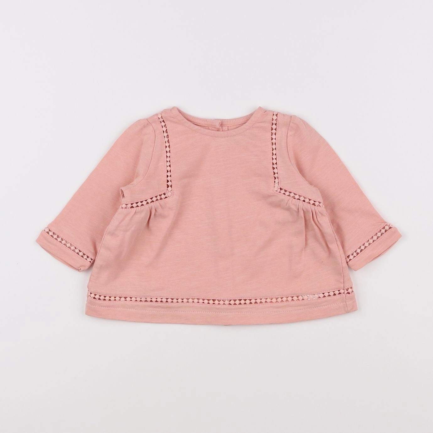 Vertbaudet - tee-shirt rose - 3 mois
