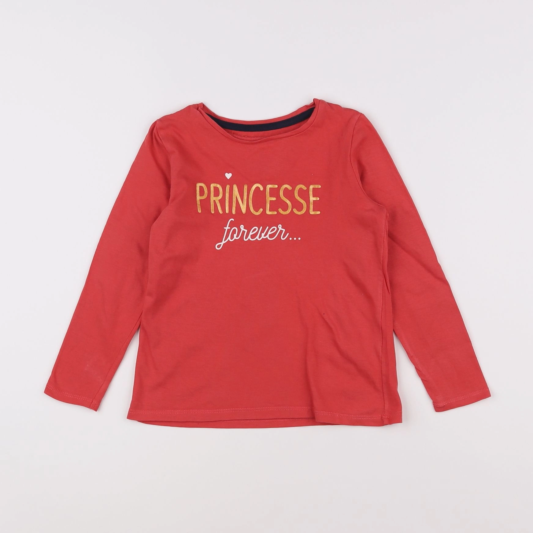 Vertbaudet - tee-shirt rouge - 5 ans