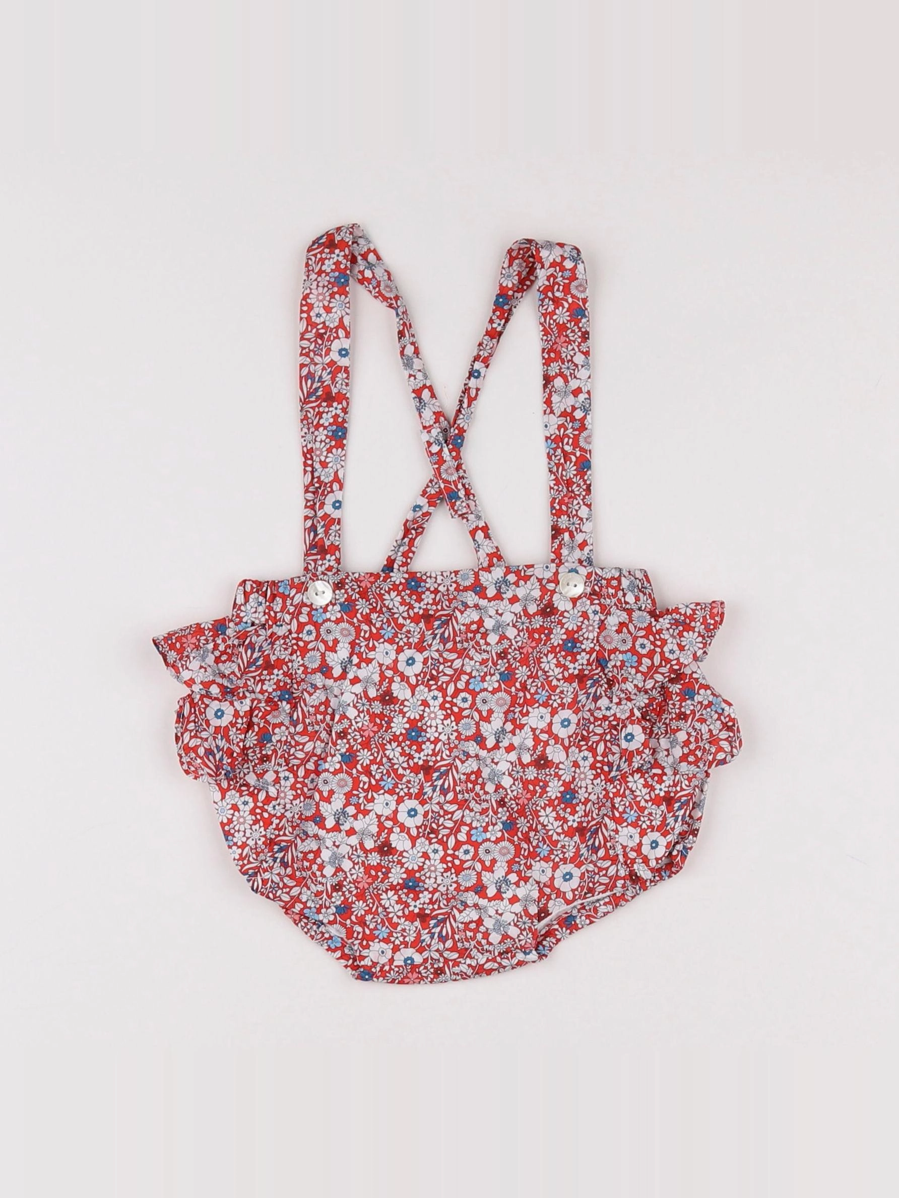 Jacadi - bloomer liberty rouge - 6 mois