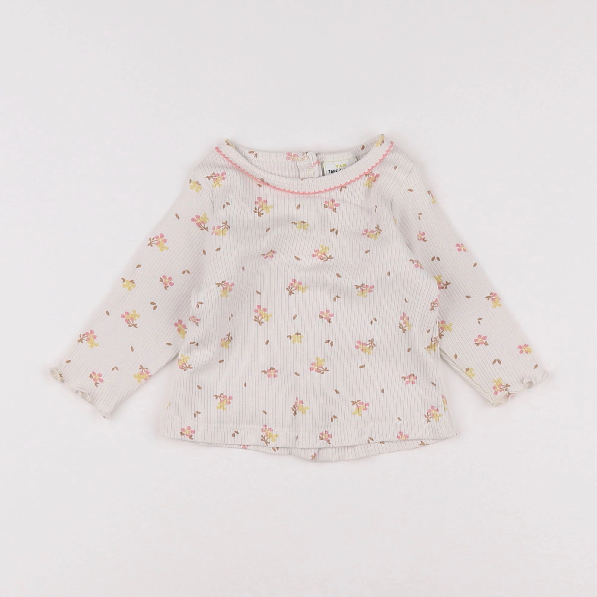 Tape à l'oeil - tee-shirt beige, rose - 3 mois