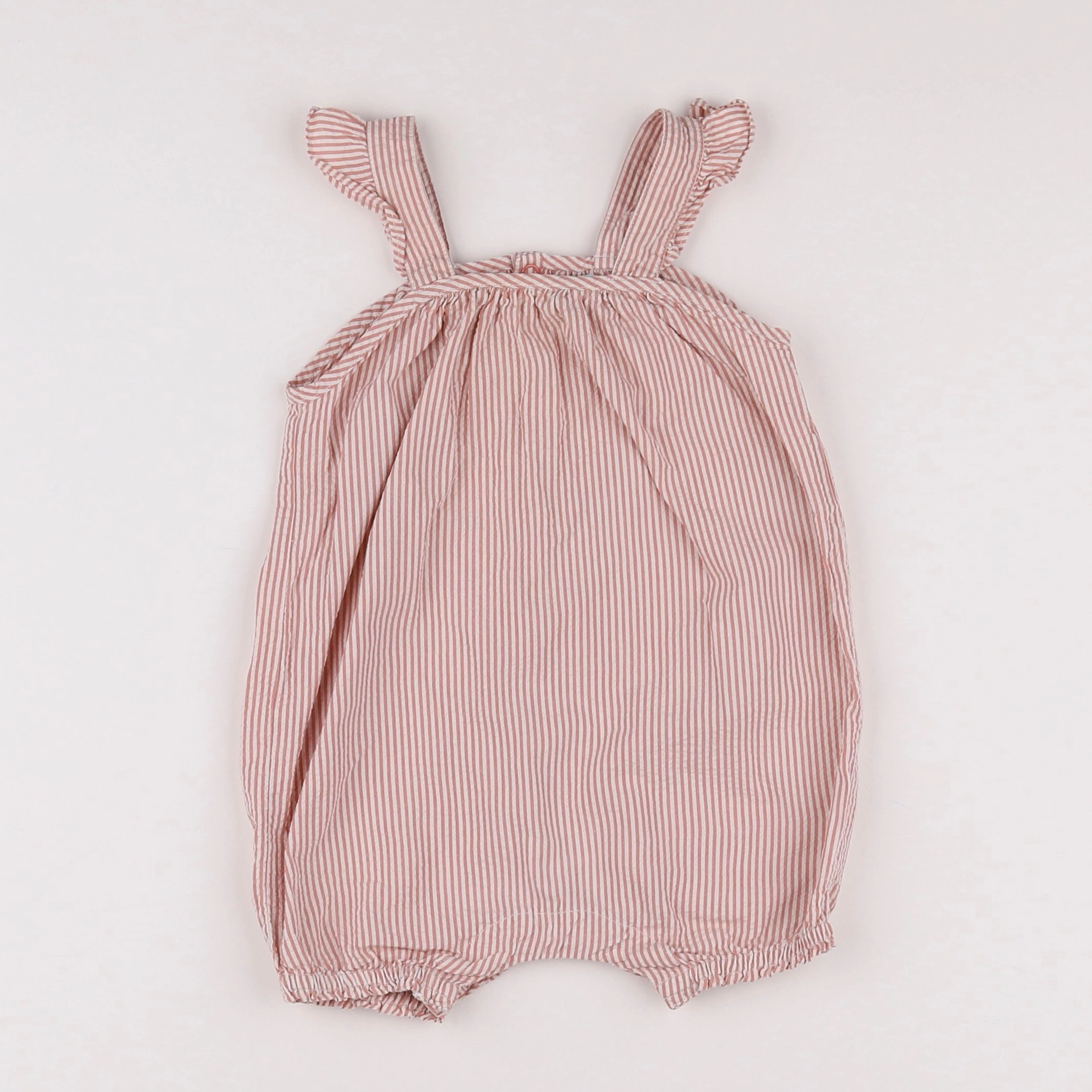 Petit Bateau - combinaison blanc, rose - 6 mois