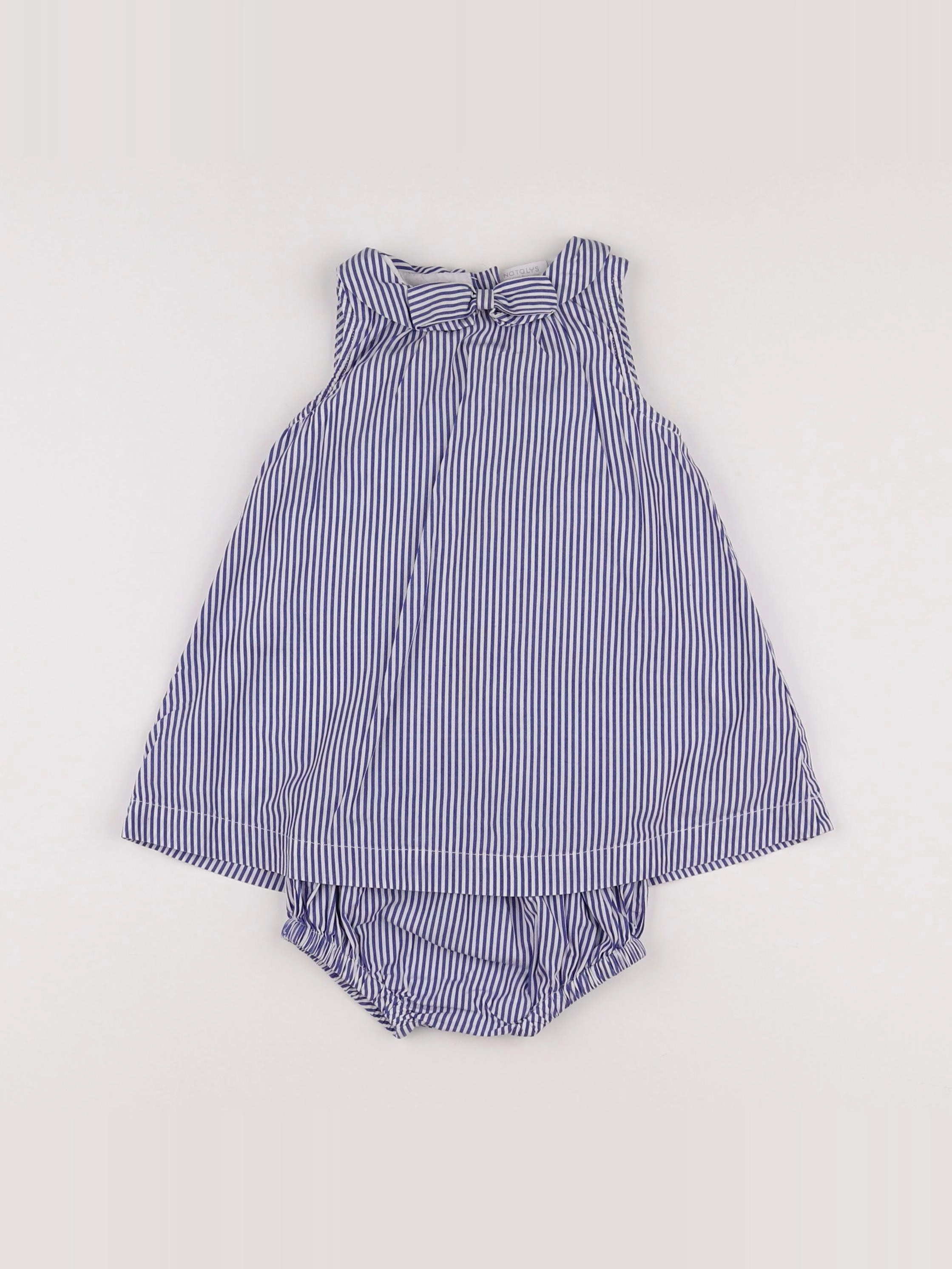 Natalys - robe bleu - 12 mois