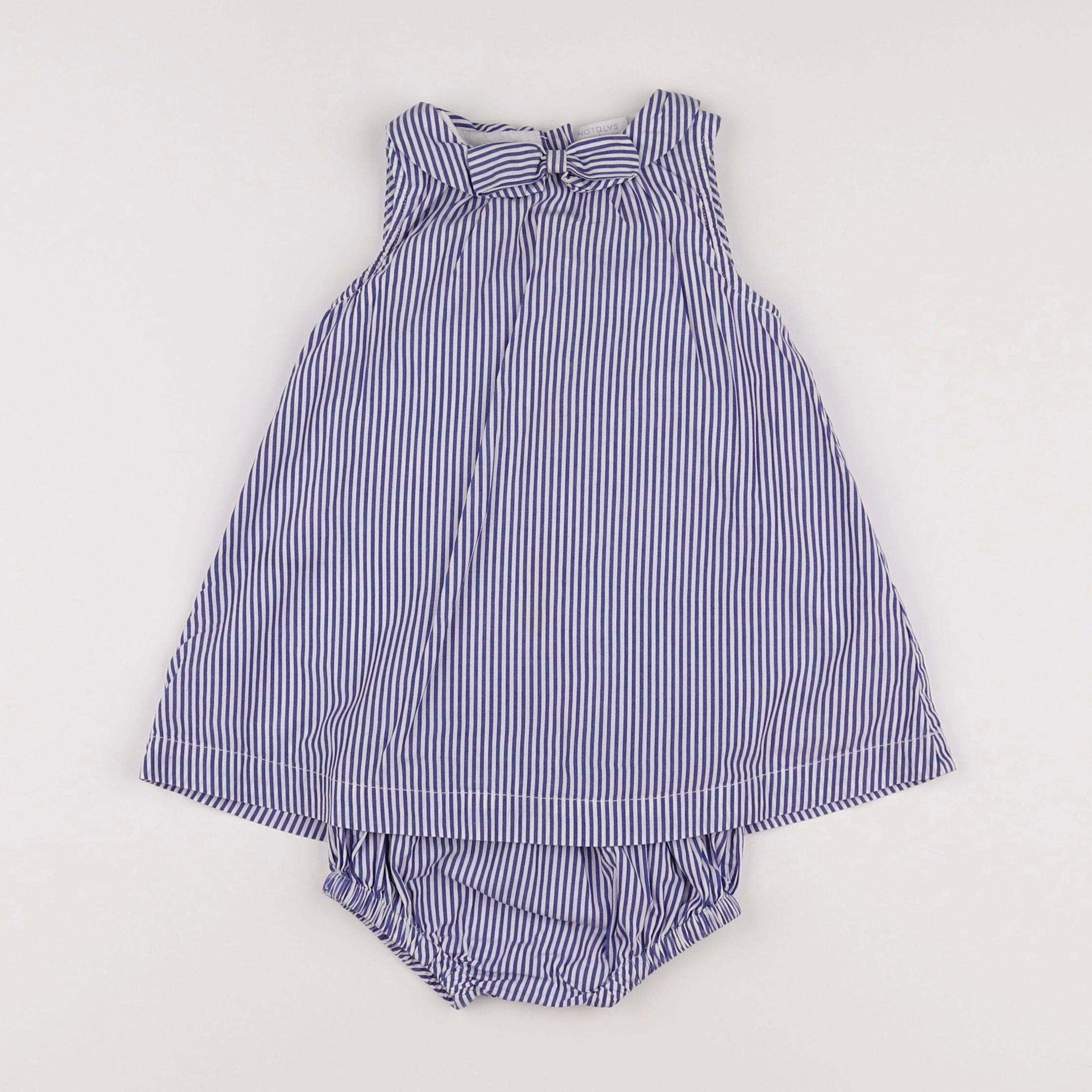 Natalys - robe bleu - 12 mois