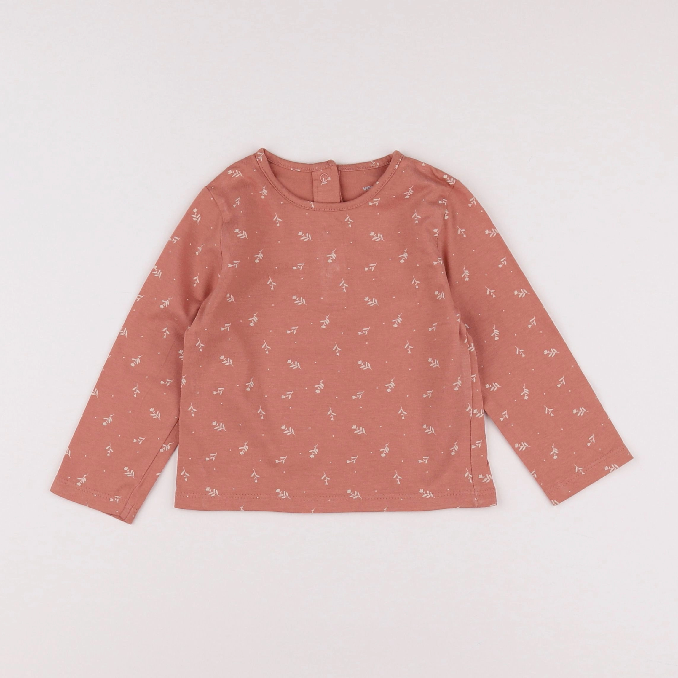 Vertbaudet - tee-shirt rose - 12 mois