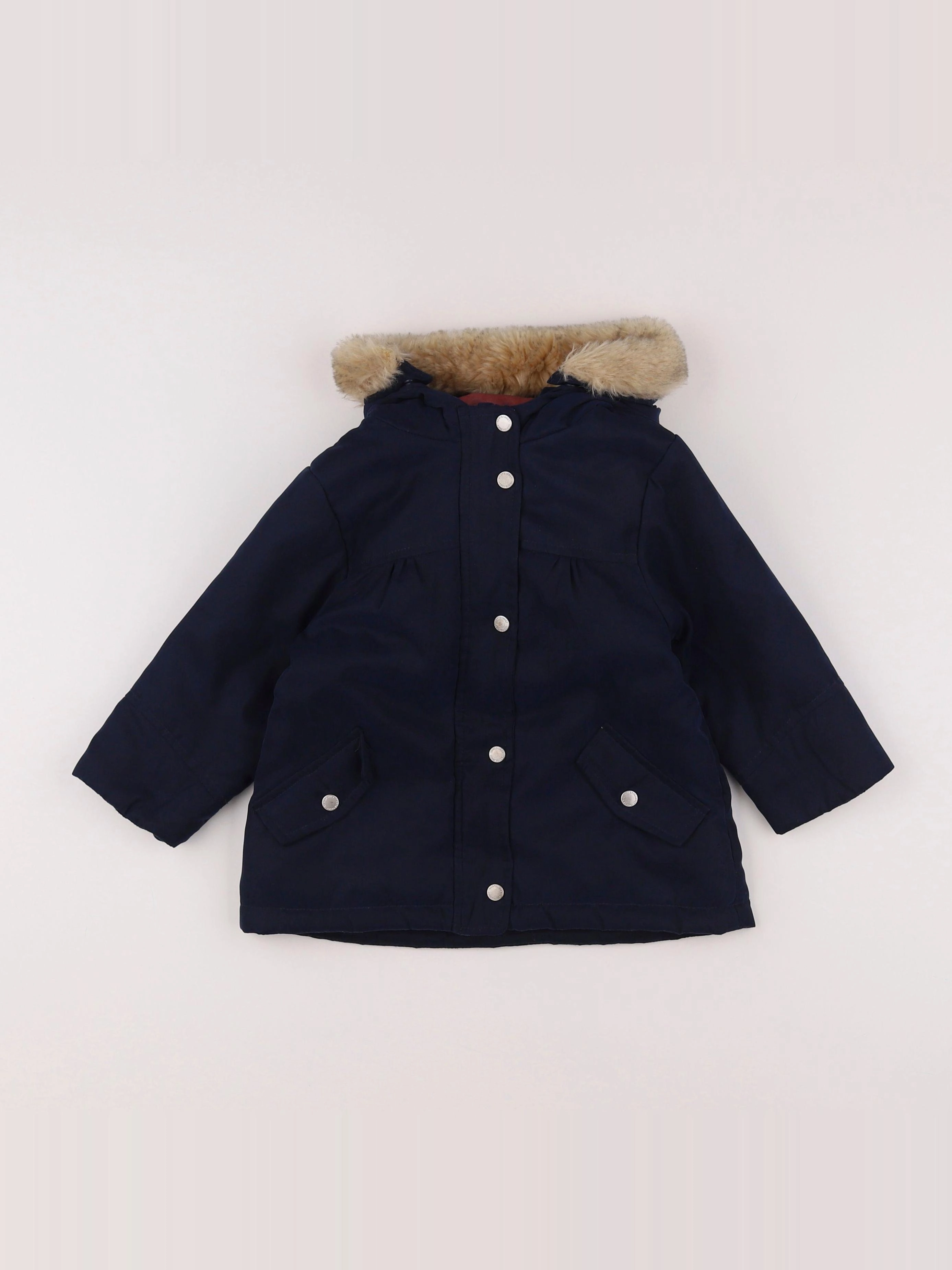Vertbaudet - parka bleu - 18 mois